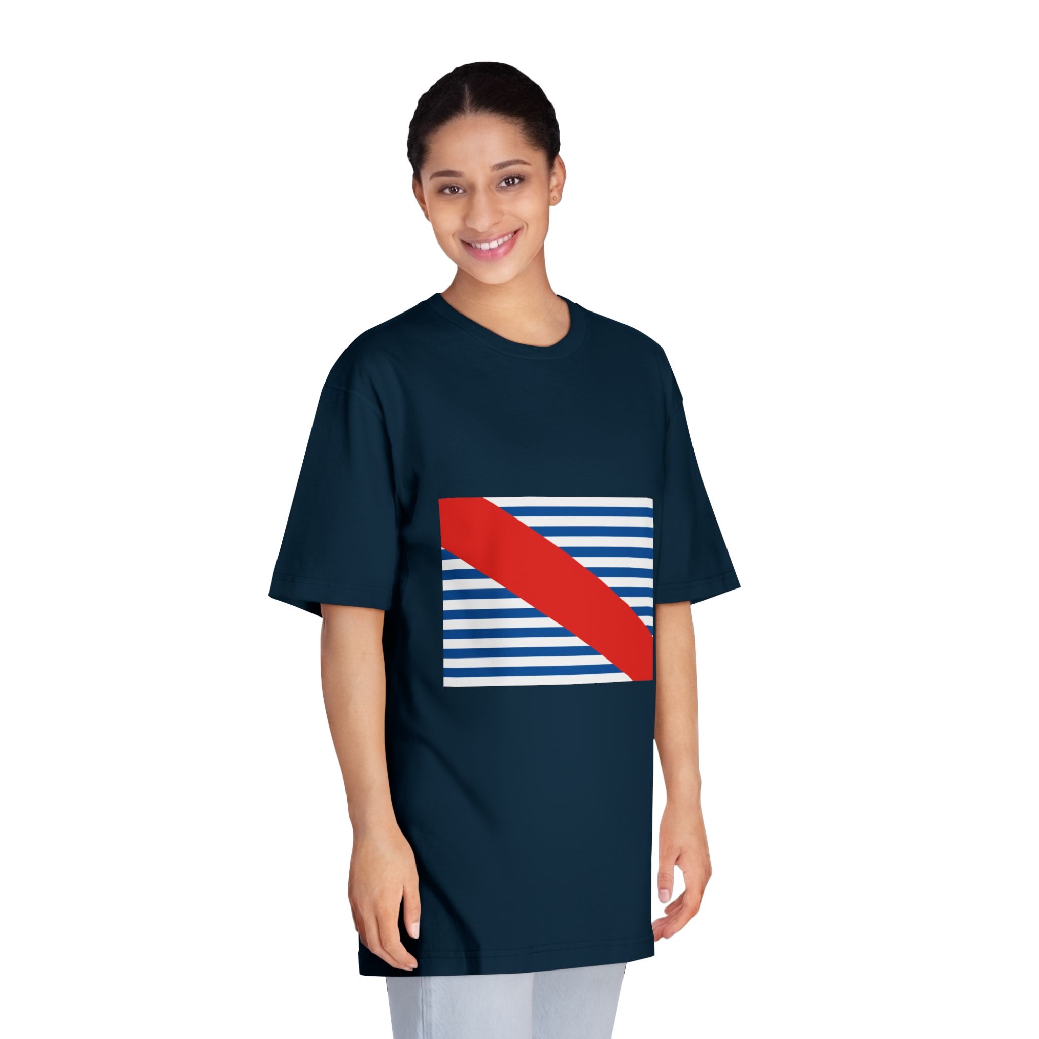 Flag of Canelones Department Unisex Classic Crewneck T Shirt - Image 19