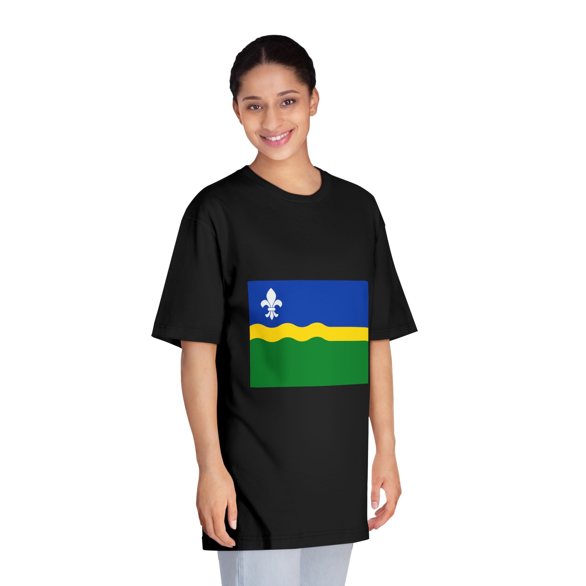 Flag of Flevoland Unisex Classic Crewneck T Shirt - Image 7