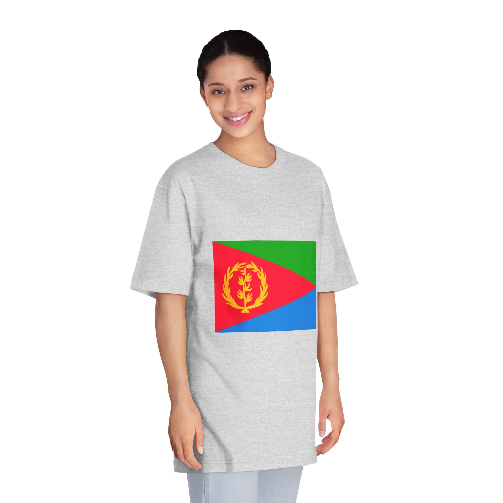 Flag of Eritrea 1993 1995 Unisex Classic Crewneck T Shirt - Image 15