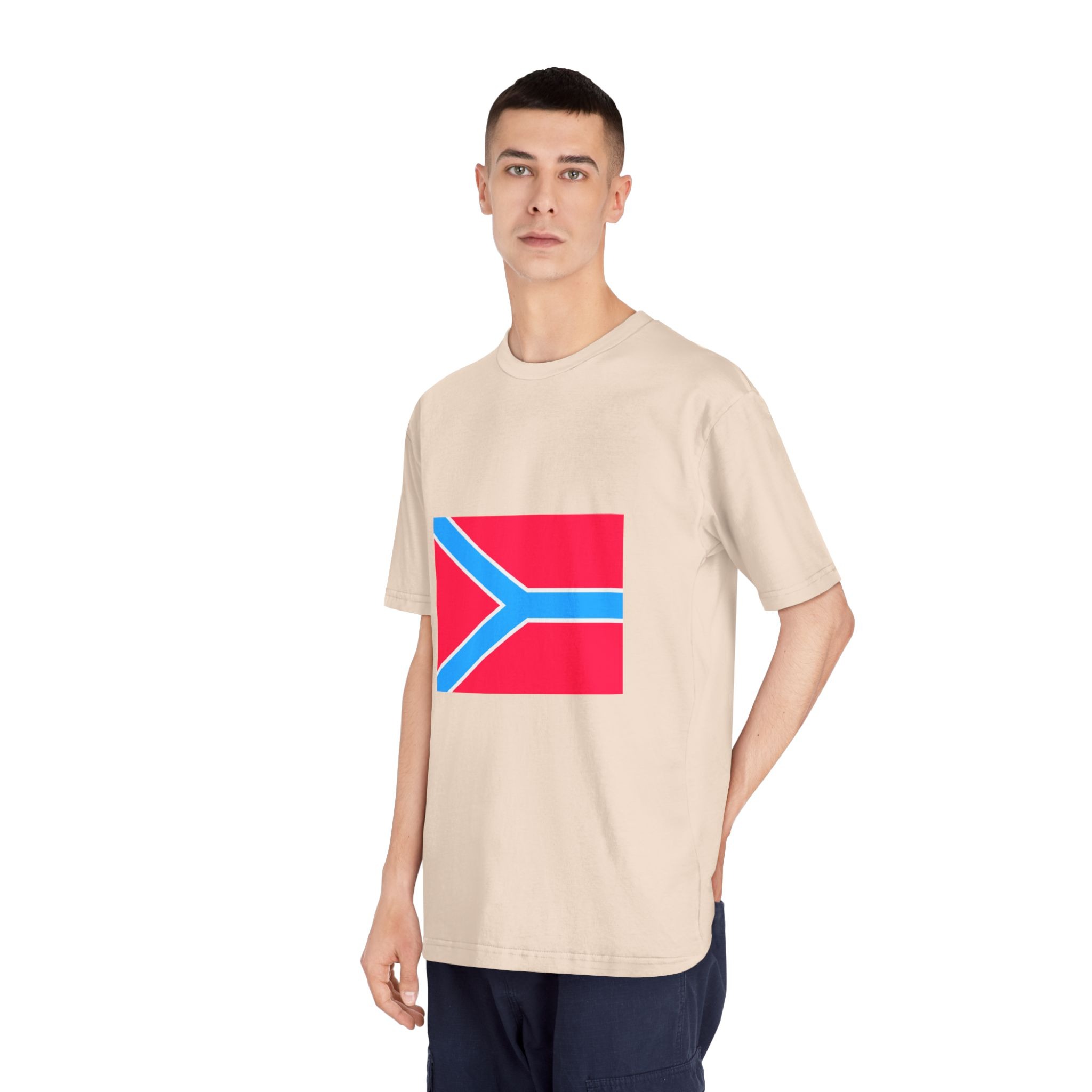 Flag of Druzhkivka Unisex Classic Crewneck T Shirt - Image 12