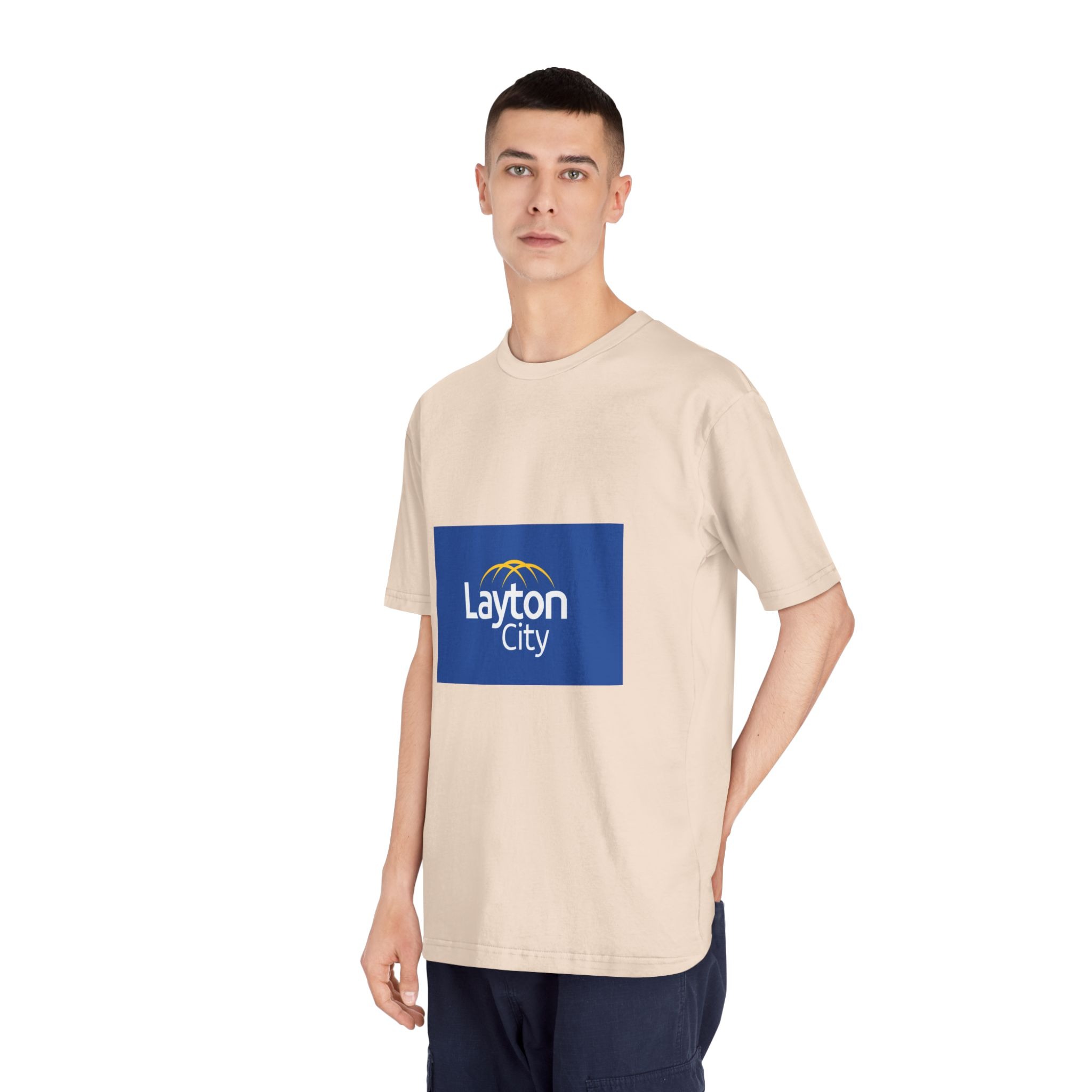Flag of Layton, Utah Unisex Classic Crewneck T Shirt - Image 12