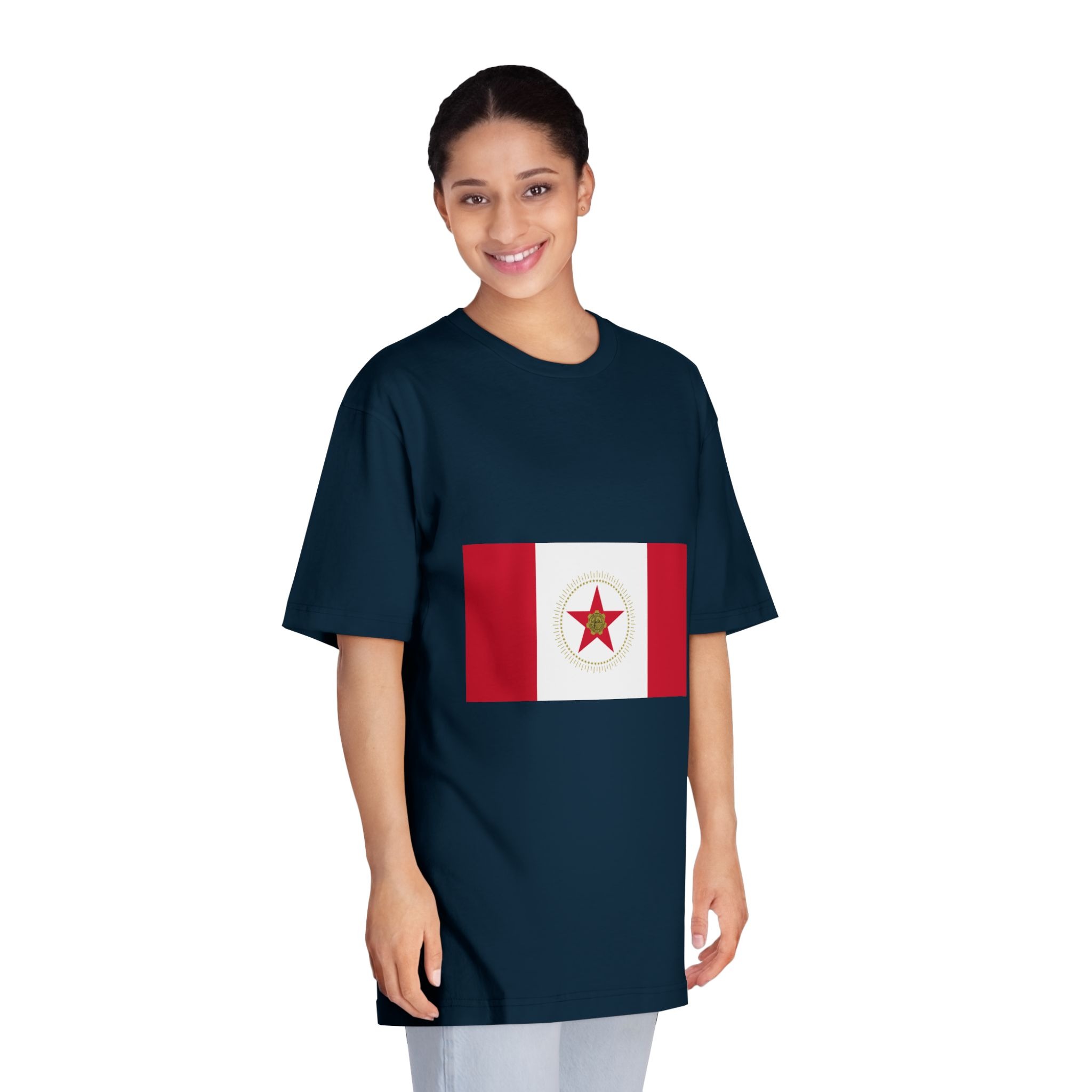Flag of Birmingham, Alabama Unisex Classic Crewneck T Shirt - Image 19