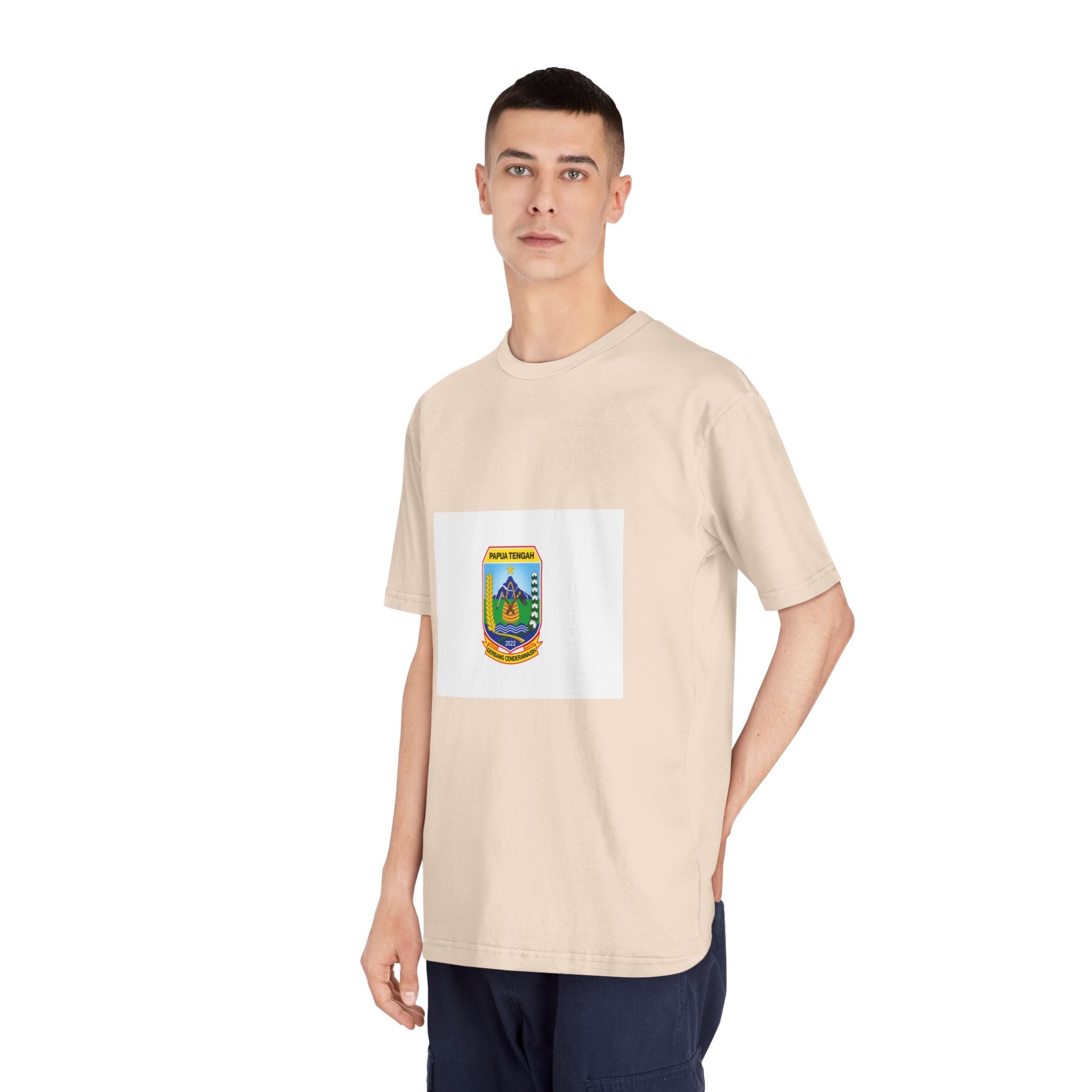 Flag of Central Papua Province Unisex Classic Crewneck T Shirt - Image 12