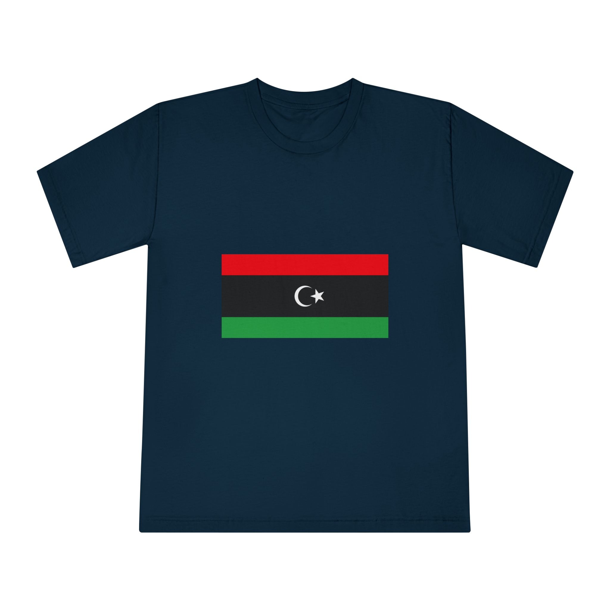 Flag of Libya Unisex Classic Crewneck T Shirt - Image 17