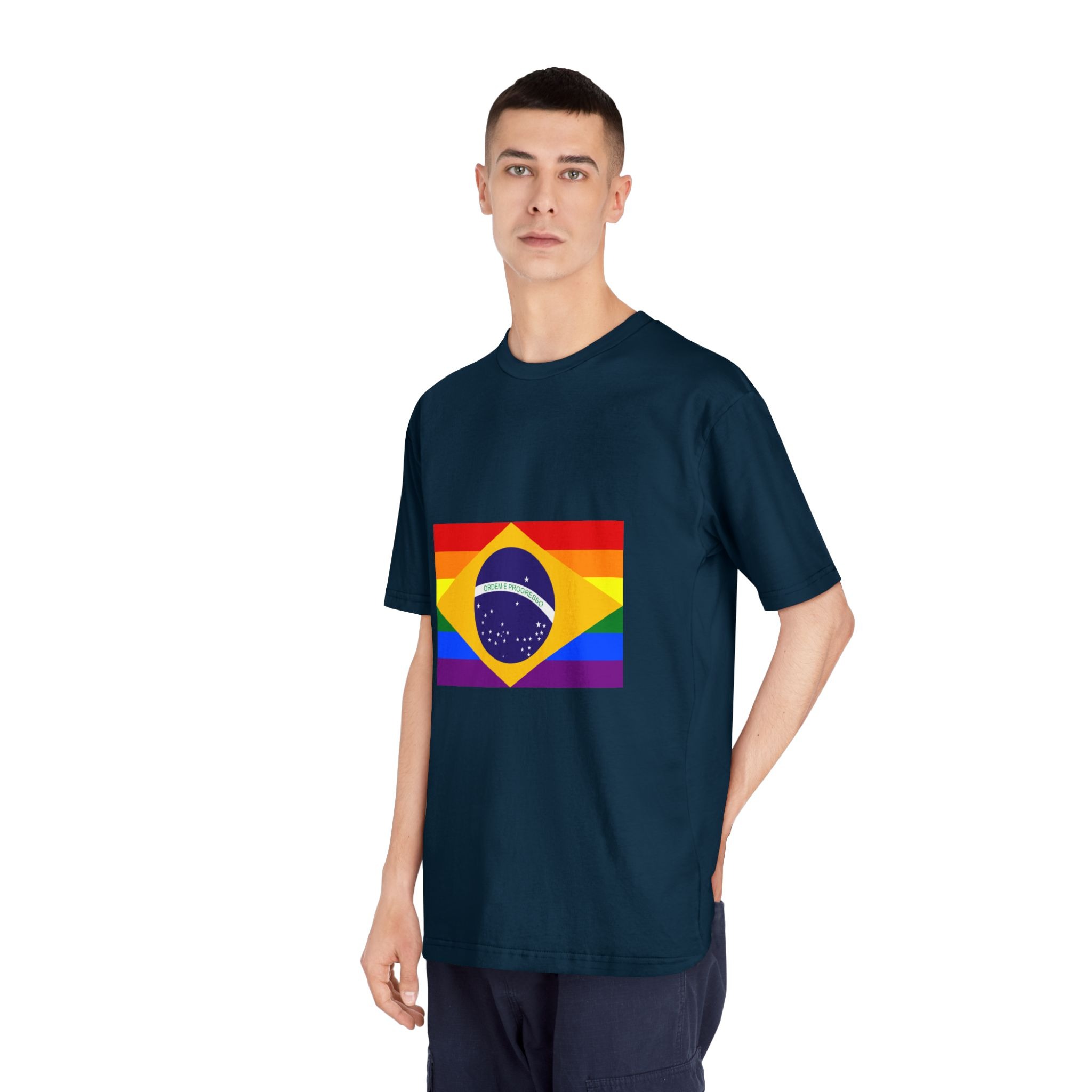 Brazil Gay Flag Unisex Classic Crewneck T Shirt - Image 20