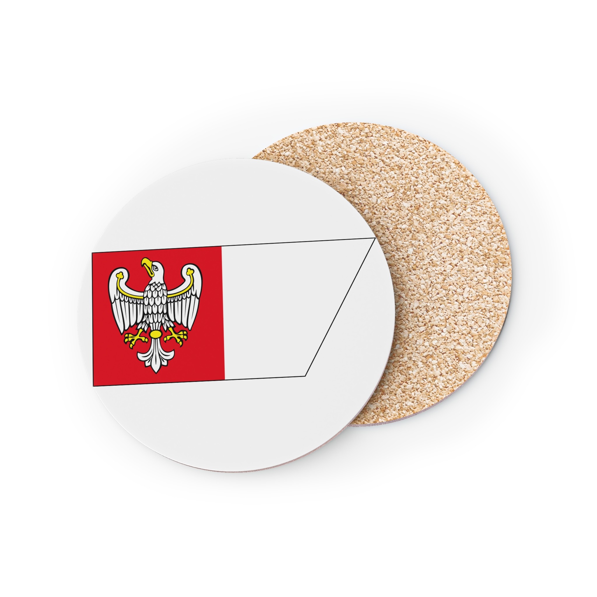 Pol Województwo Wielkopolskie Flag Coasters