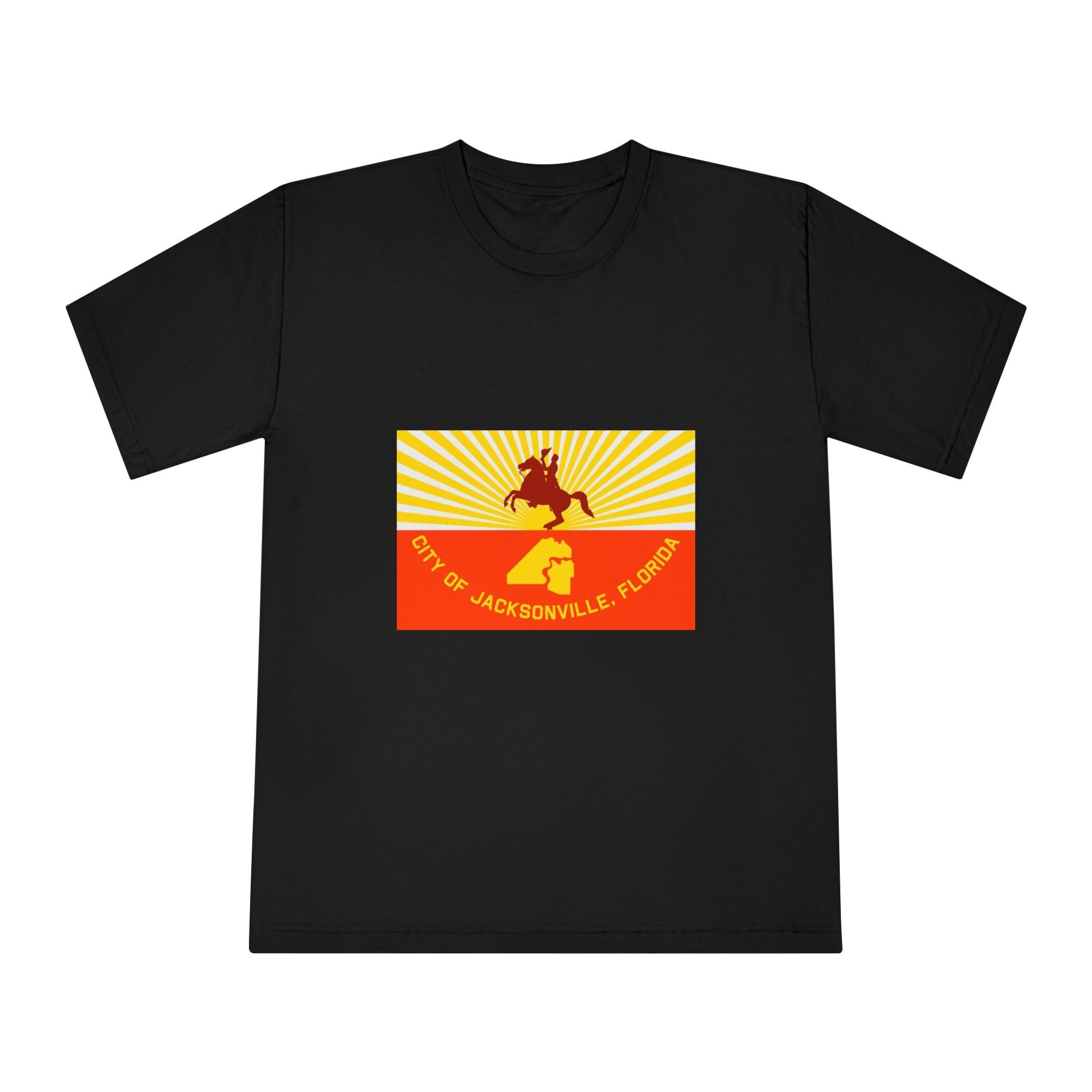 Flag of Jacksonville Florida Unisex Classic Crewneck T Shirt - Image 5