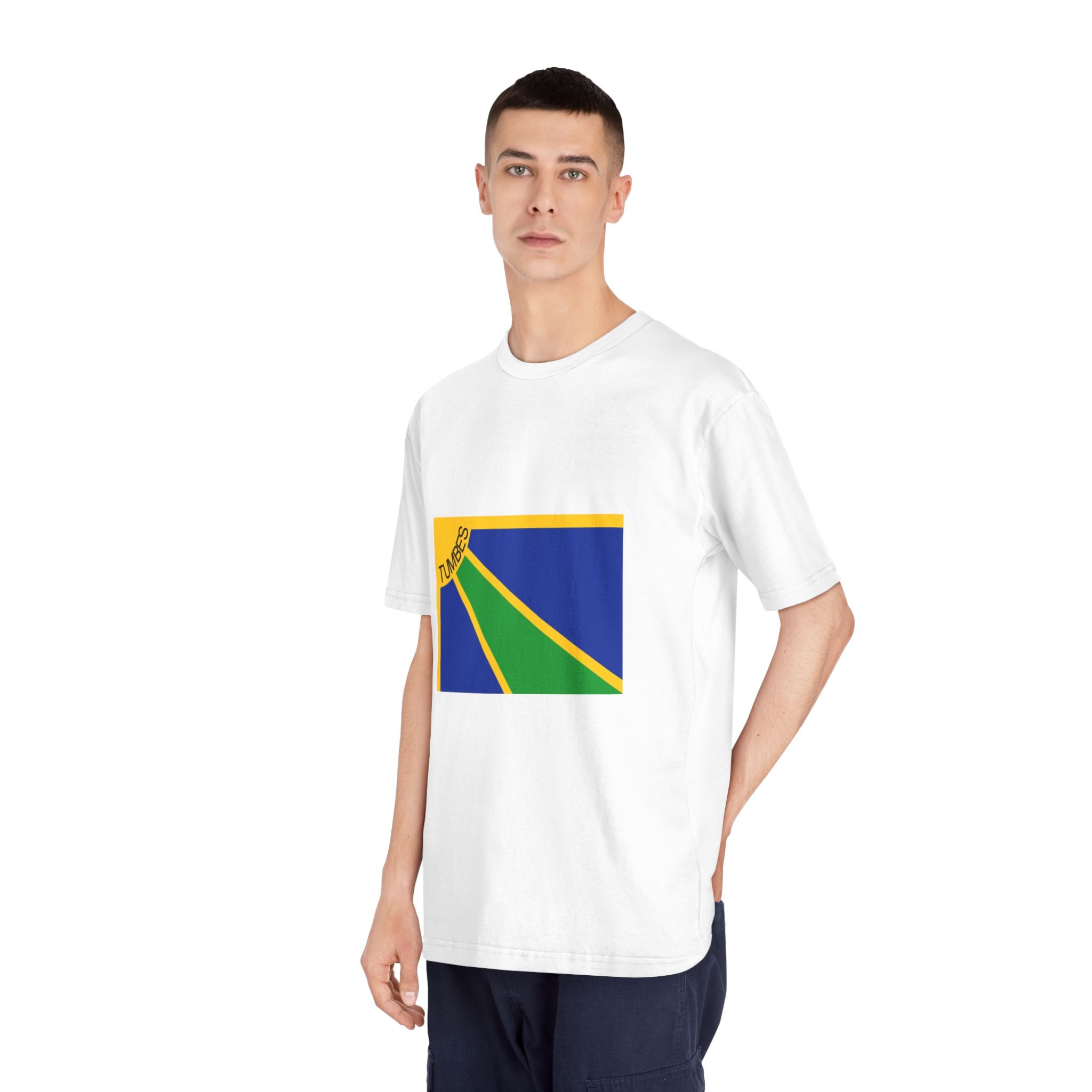 Bandera de Tumbes Unisex Classic Crewneck T Shirt - Image 4
