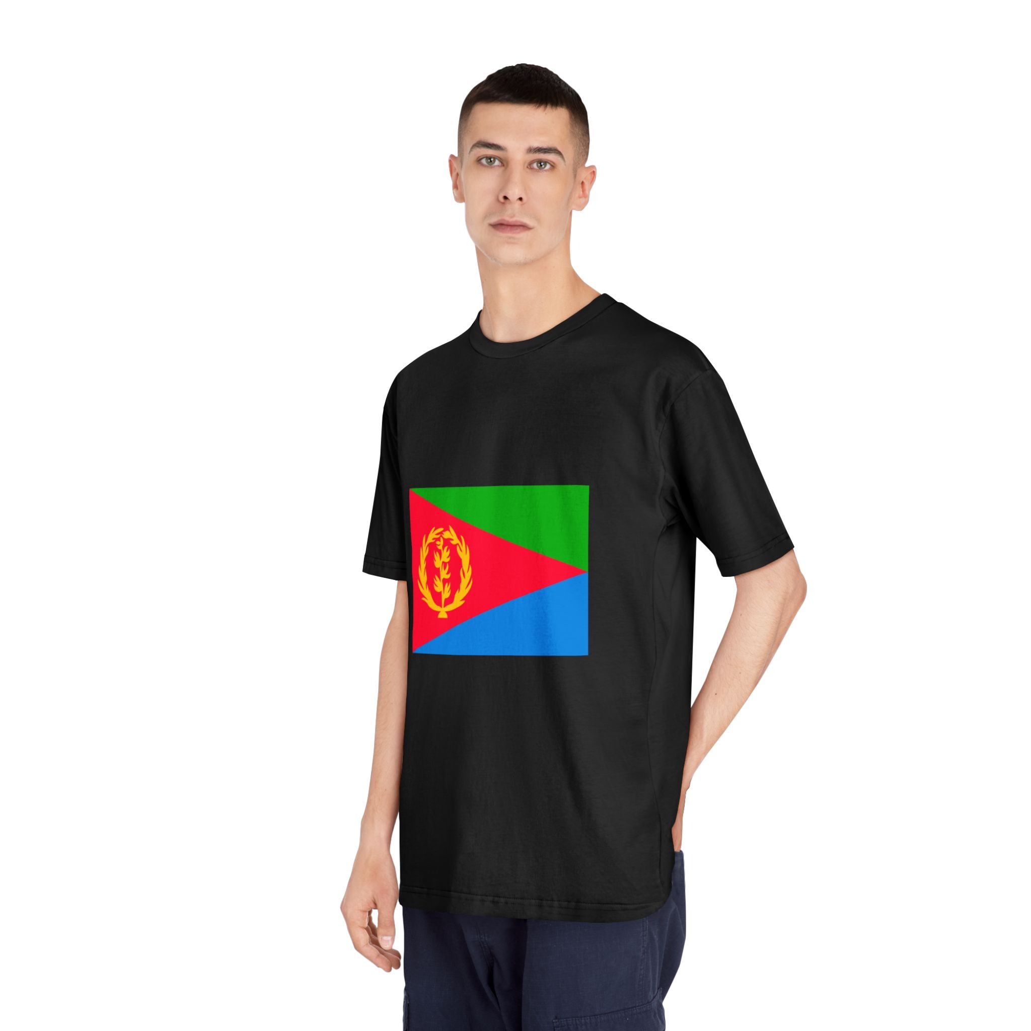 Flag of Eritrea 1993 1995 Unisex Classic Crewneck T Shirt - Image 8