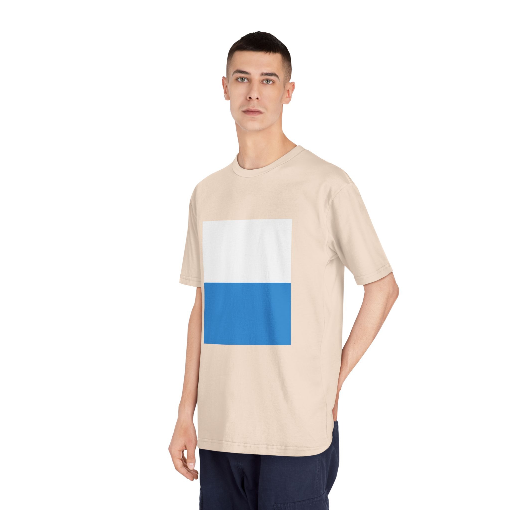 Flag of Canton of Lucerne Unisex Classic Crewneck T Shirt - Image 12
