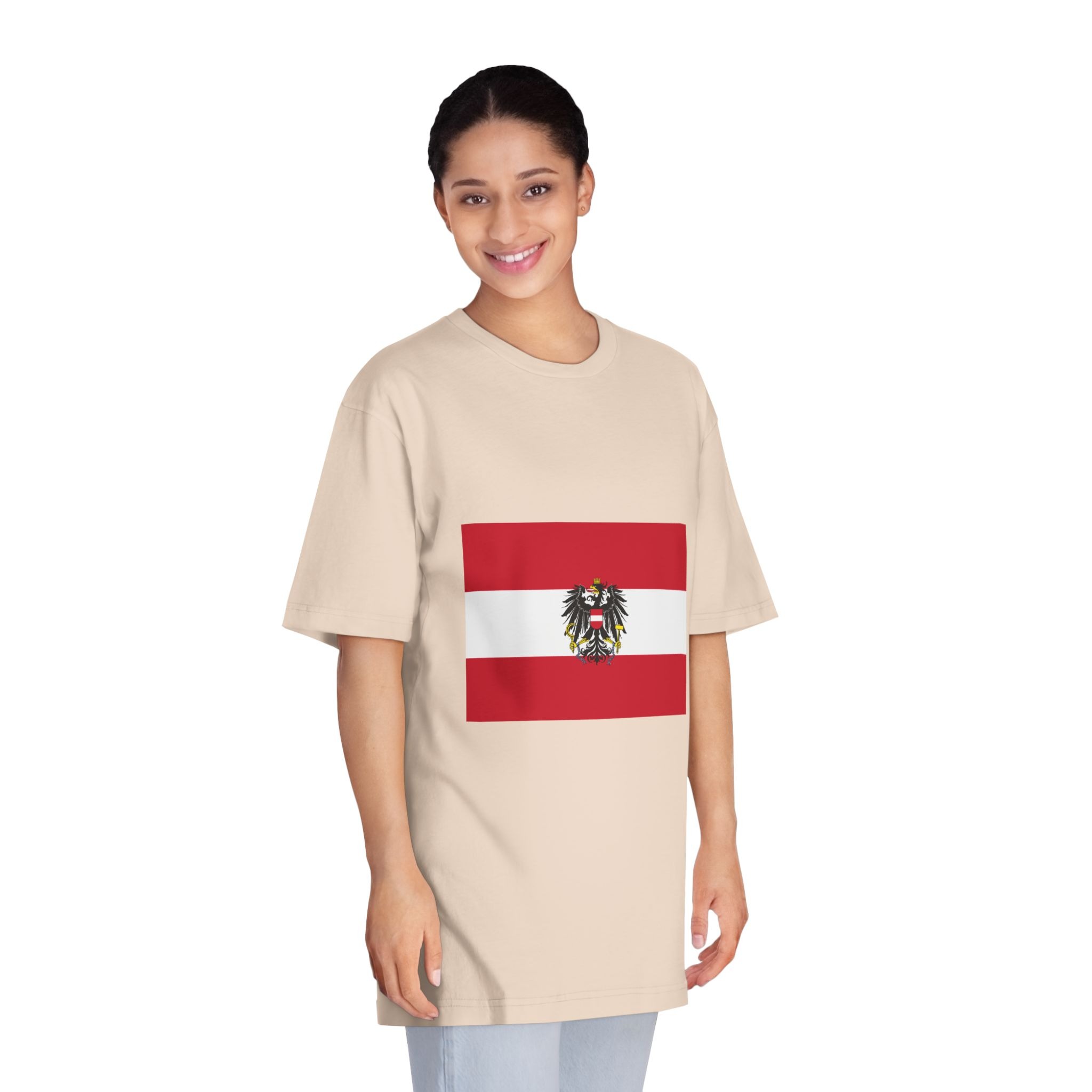 Flag of Austria (state) Unisex Classic Crewneck T Shirt - Image 11