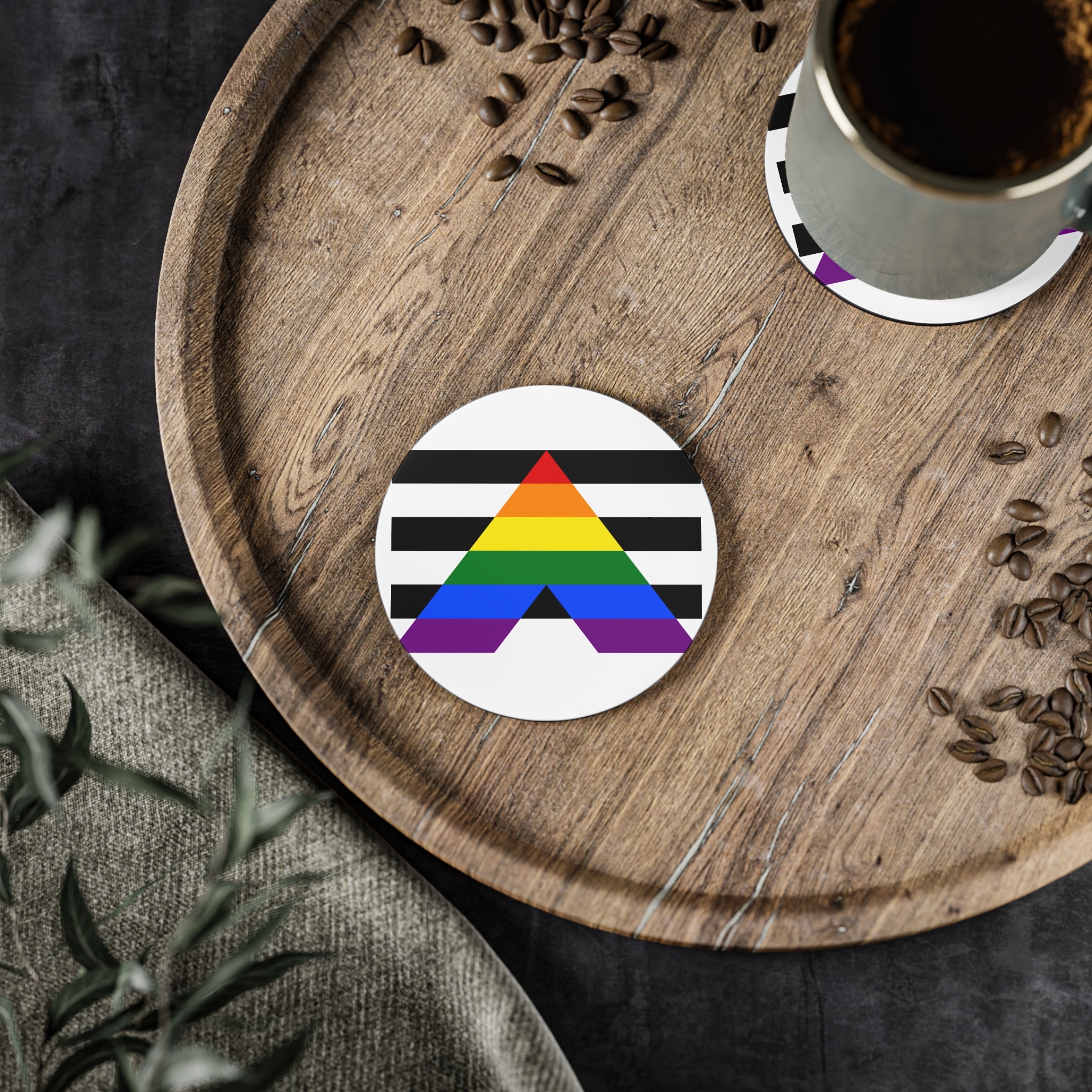 Straight Ally Flag Coasters - Image 2