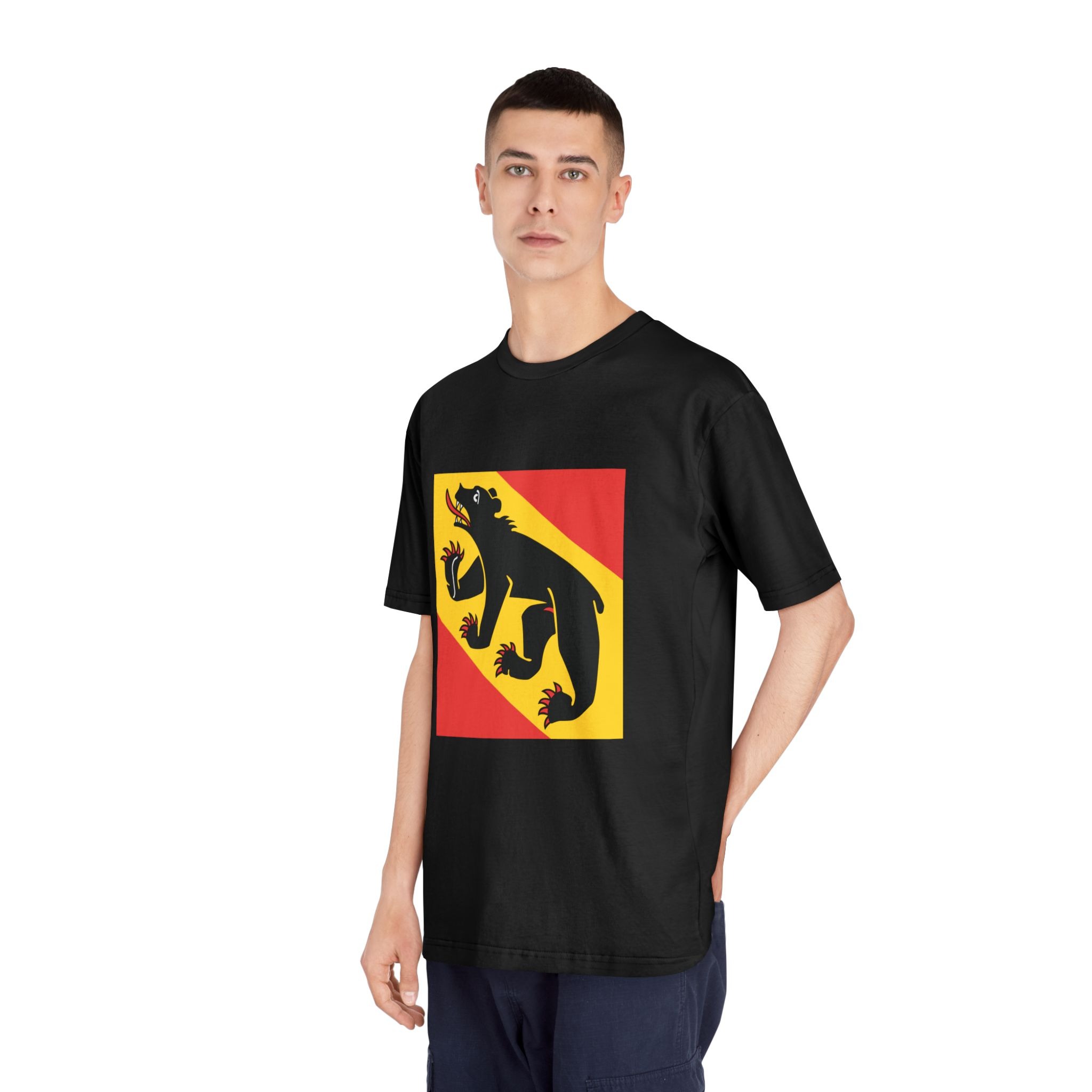 Flag of Canton of Bern Unisex Classic Crewneck T Shirt - Image 8