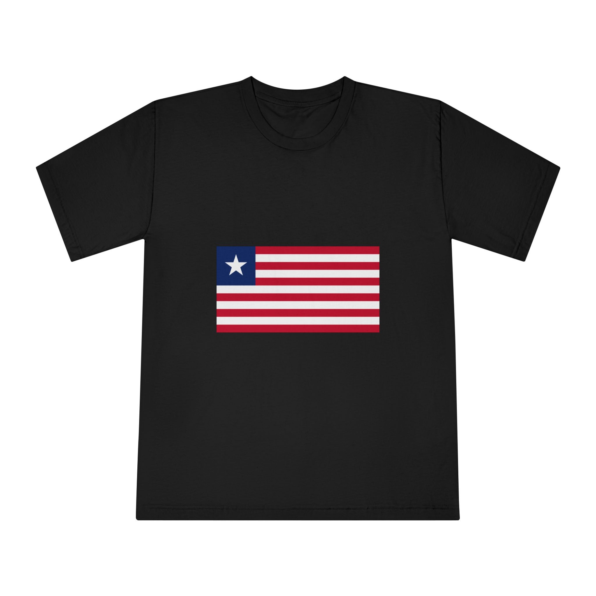 Flag of Liberia Unisex Classic Crewneck T Shirt - Image 5