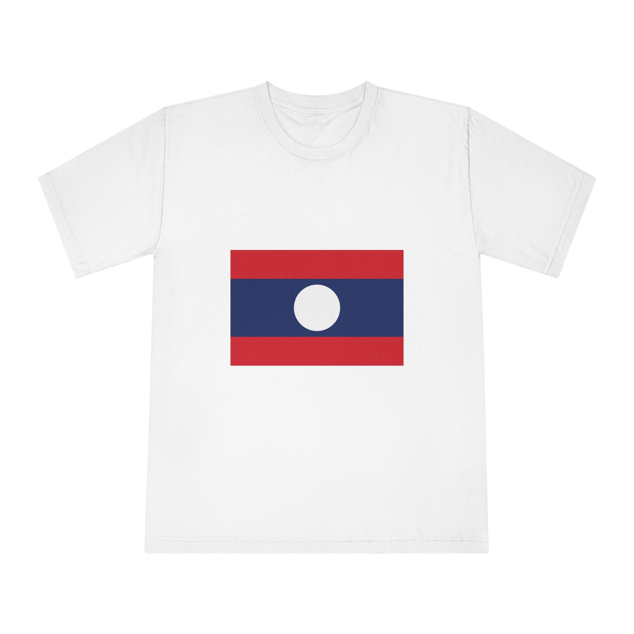 Flag of Laos Unisex Classic Crewneck T Shirt