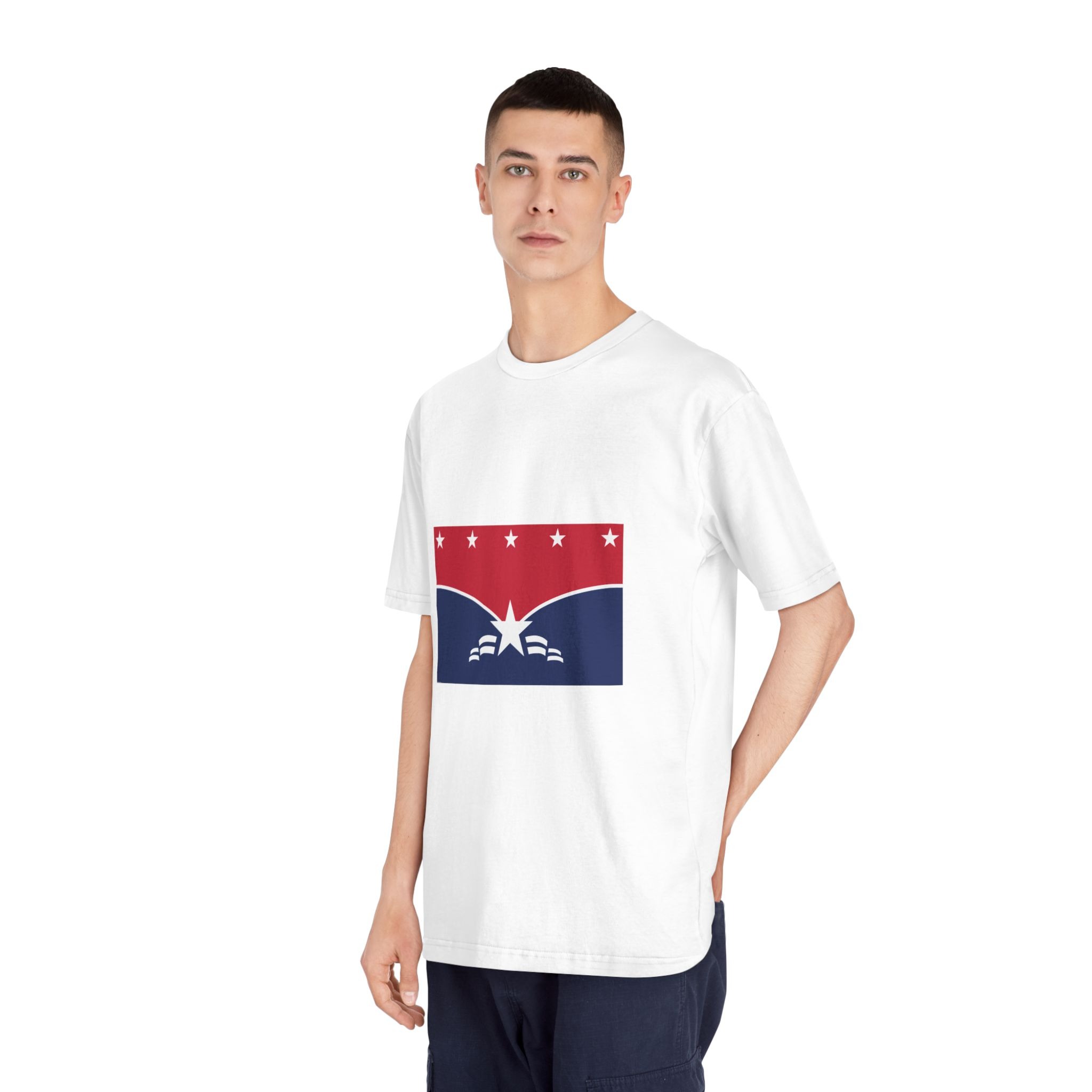Flag of Lawrence, Indiana Unisex Classic Crewneck T Shirt - Image 4