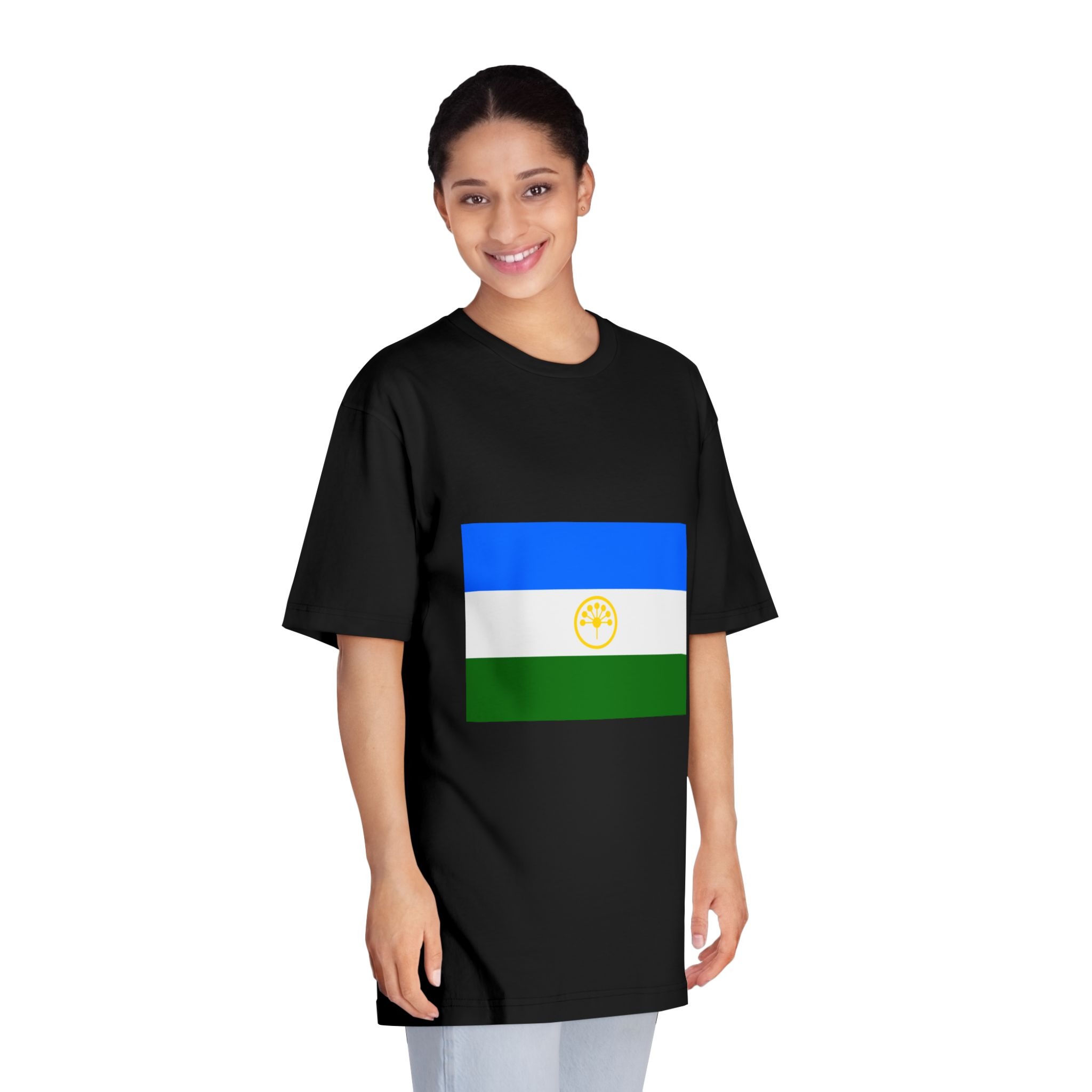 Flag of Bashkortostan Unisex Classic Crewneck T Shirt - Image 7