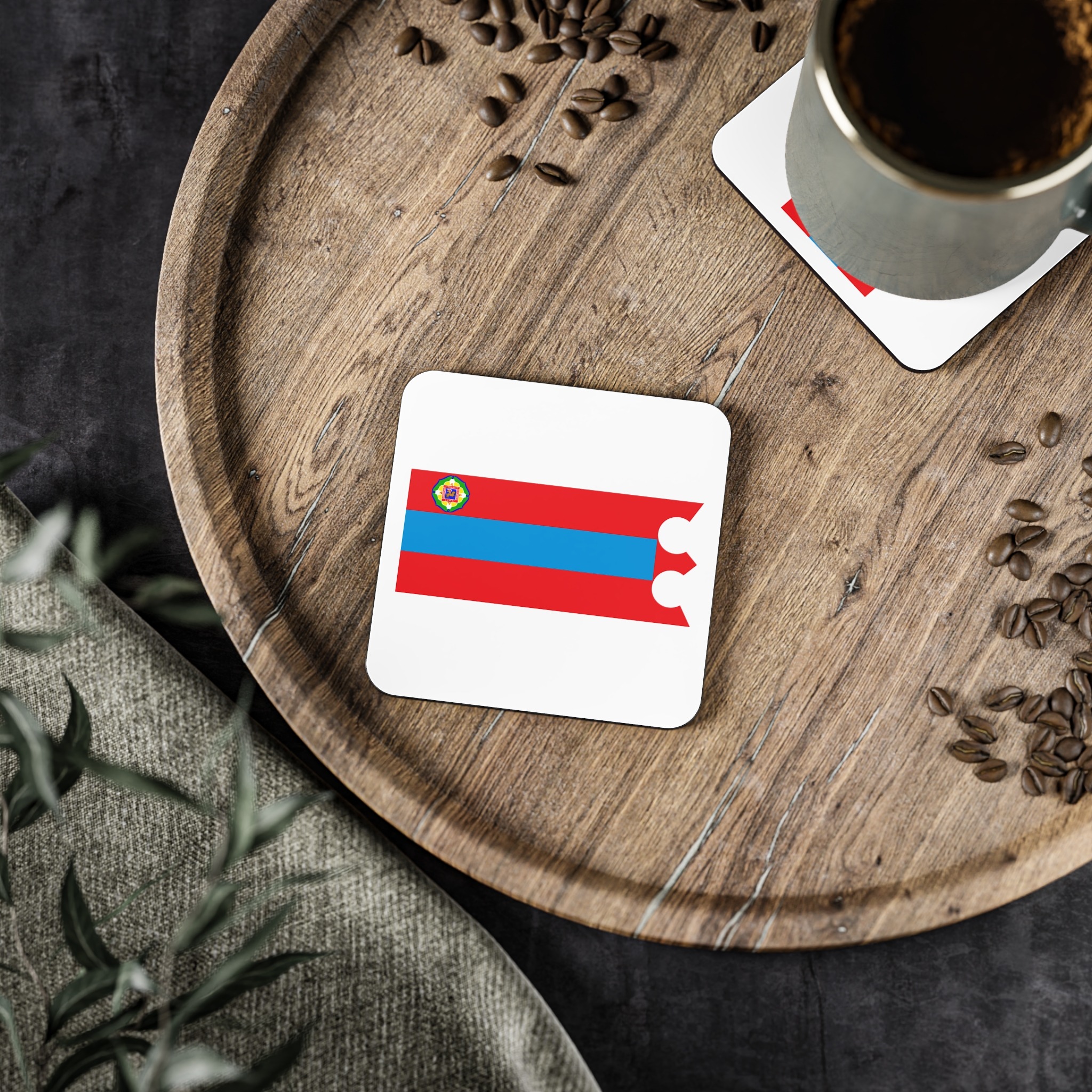 Mn Flag Sükhbaatar Aimag Coasters - Image 5