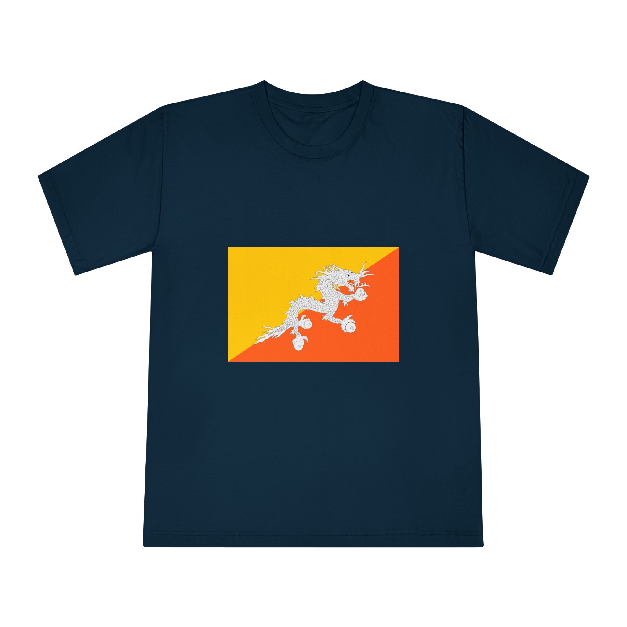 Flag of Bhutan Unisex Classic Crewneck T Shirt - Image 17