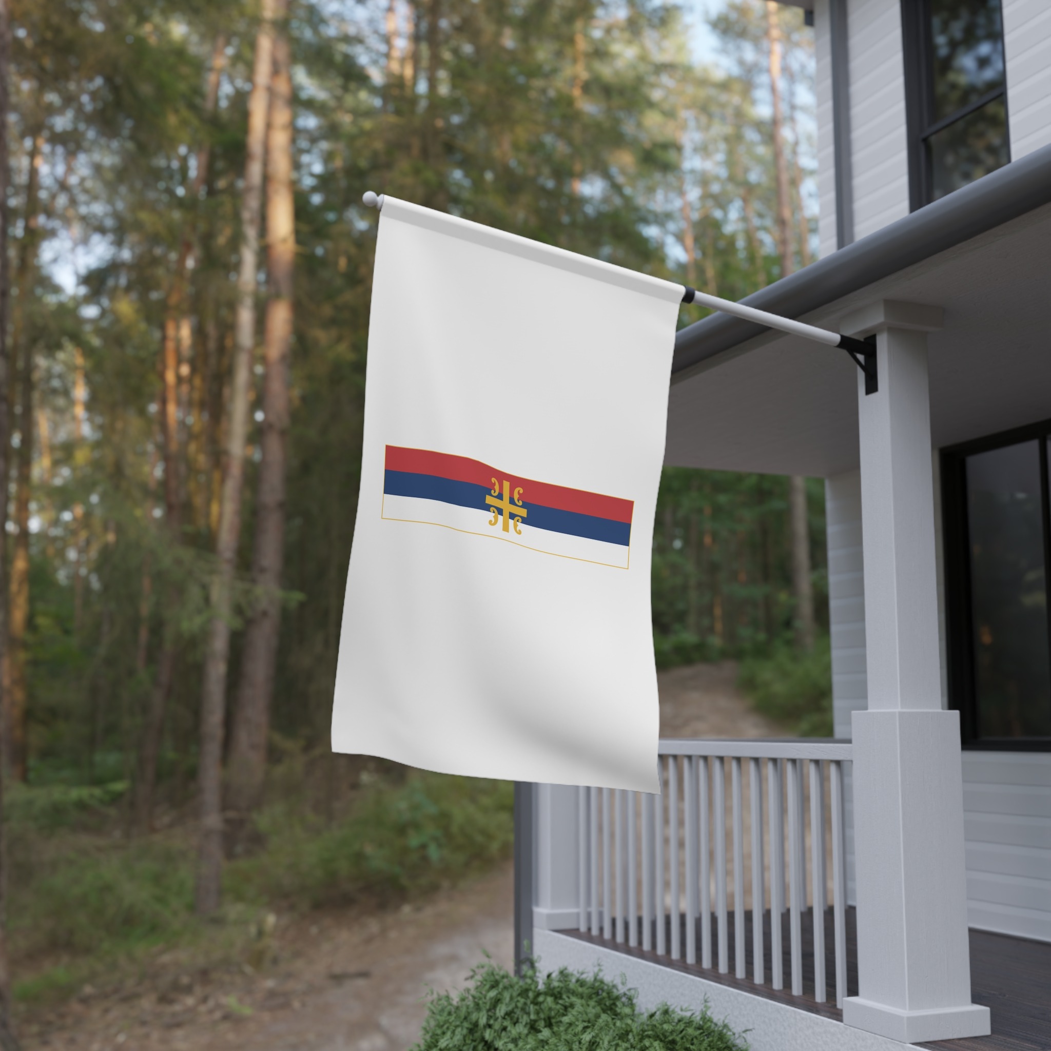 Flag of the Serbian Orthodox Church House Banner - Image 4