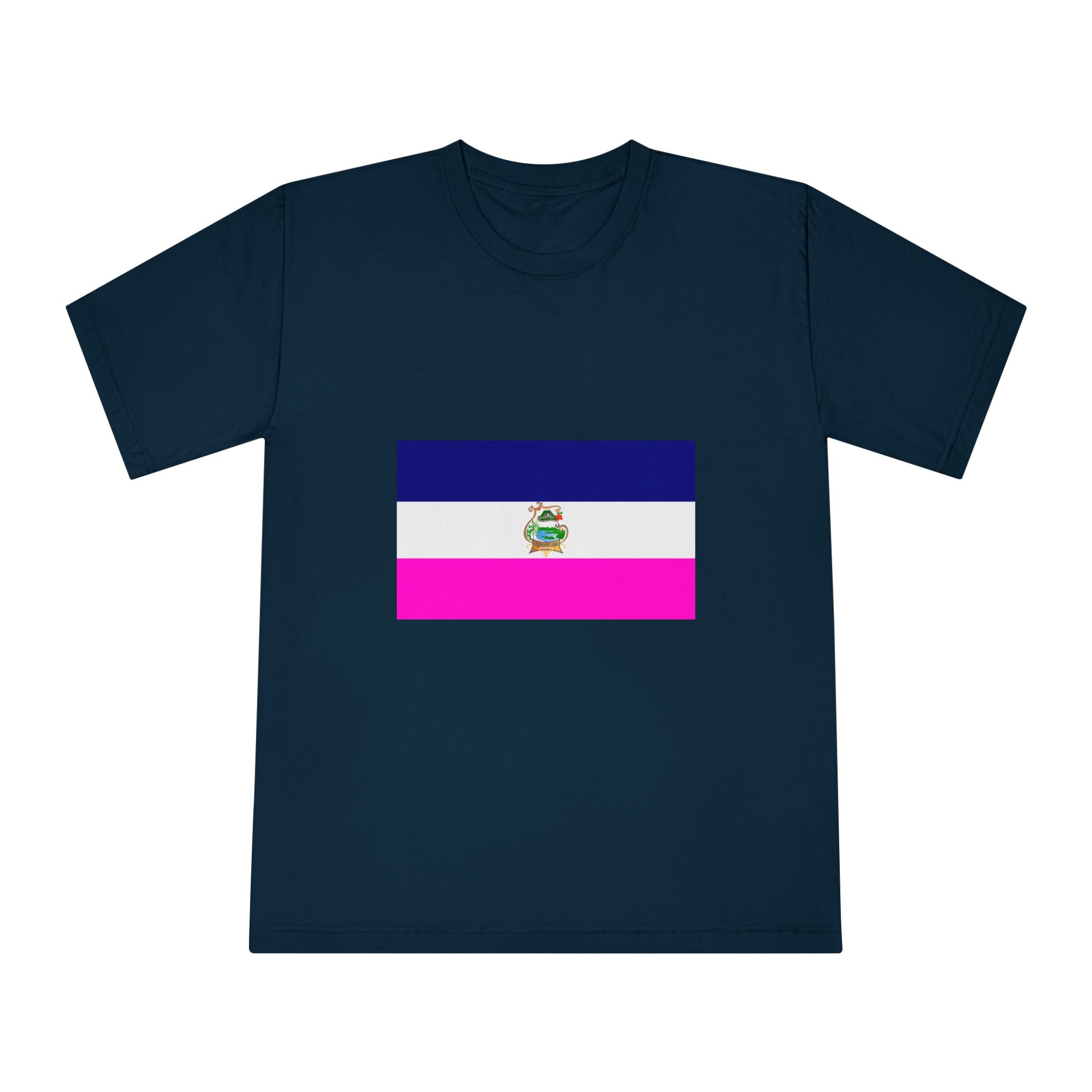Bandera de Cuscatlán Unisex Classic Crewneck T Shirt - Image 17