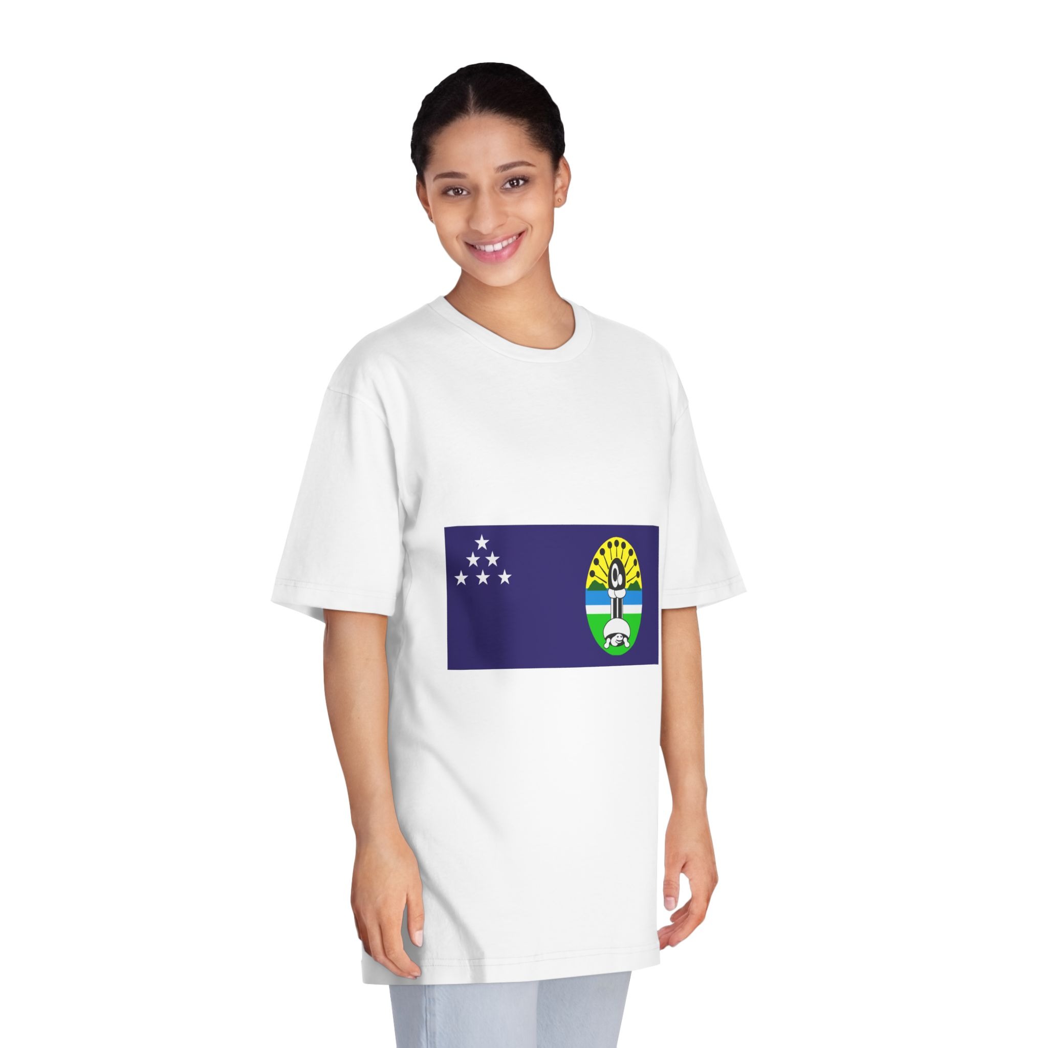 Flag of Central Province Solomon Islands Unisex Classic Crewneck T Shirt - Image 3