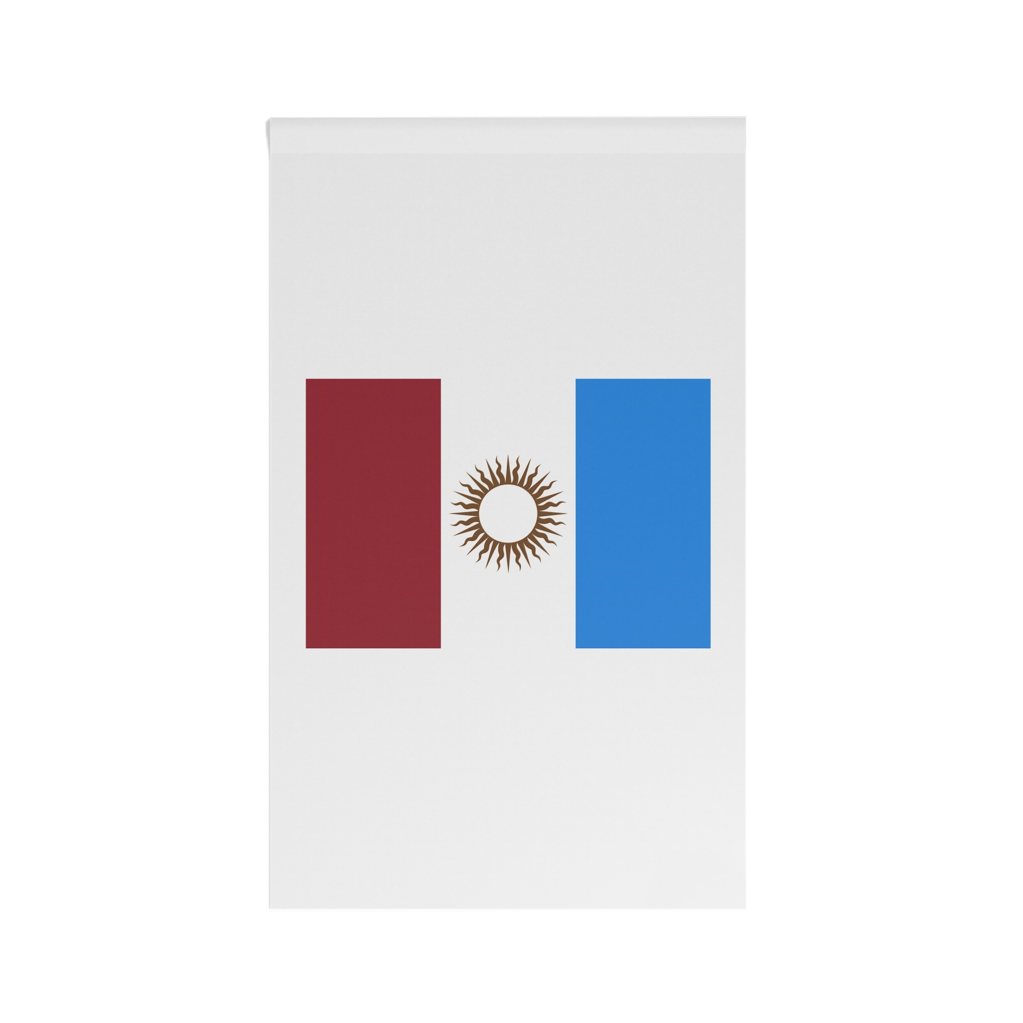 Flag Province Cordoba Argentina Tricolor Vertical Banner With Red White Sky Blue House Banner