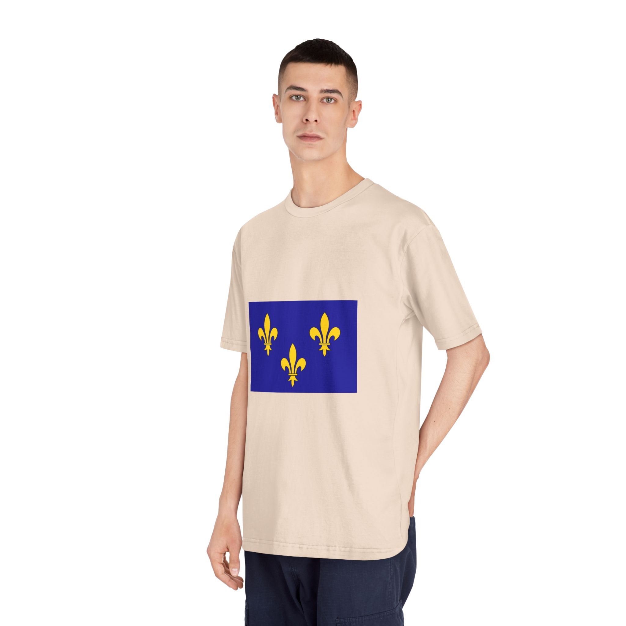 Cultural Flag of Île de France Unisex Classic Crewneck T Shirt - Image 12