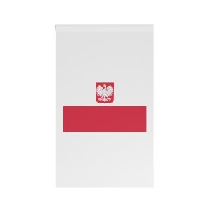 Flag of Poland (with Coat of Arms) House Banner