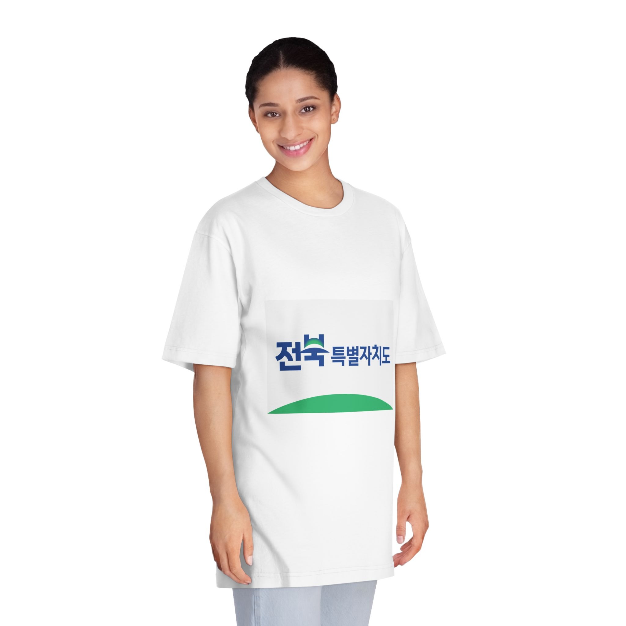 Flag of Jeonbuk State, South Korea Unisex Classic Crewneck T Shirt - Image 3