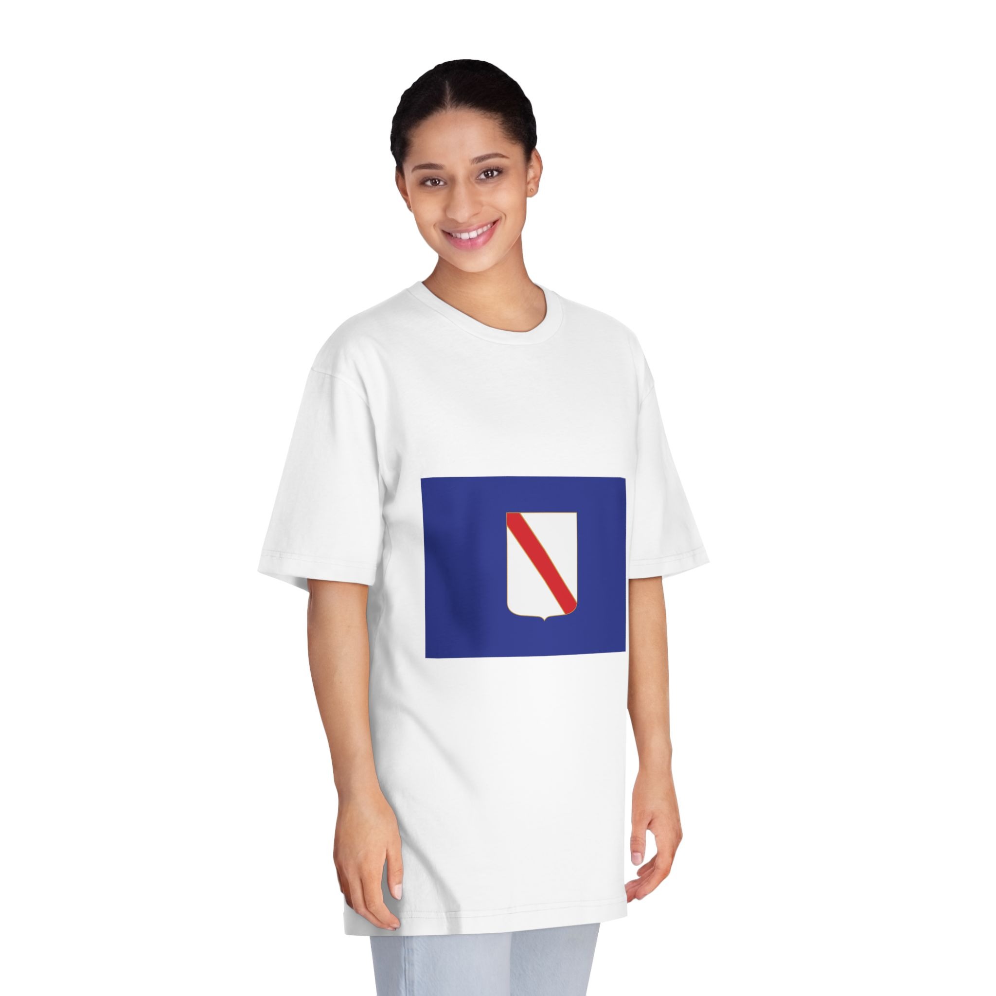 Flag of Campania Unisex Classic Crewneck T Shirt - Image 3