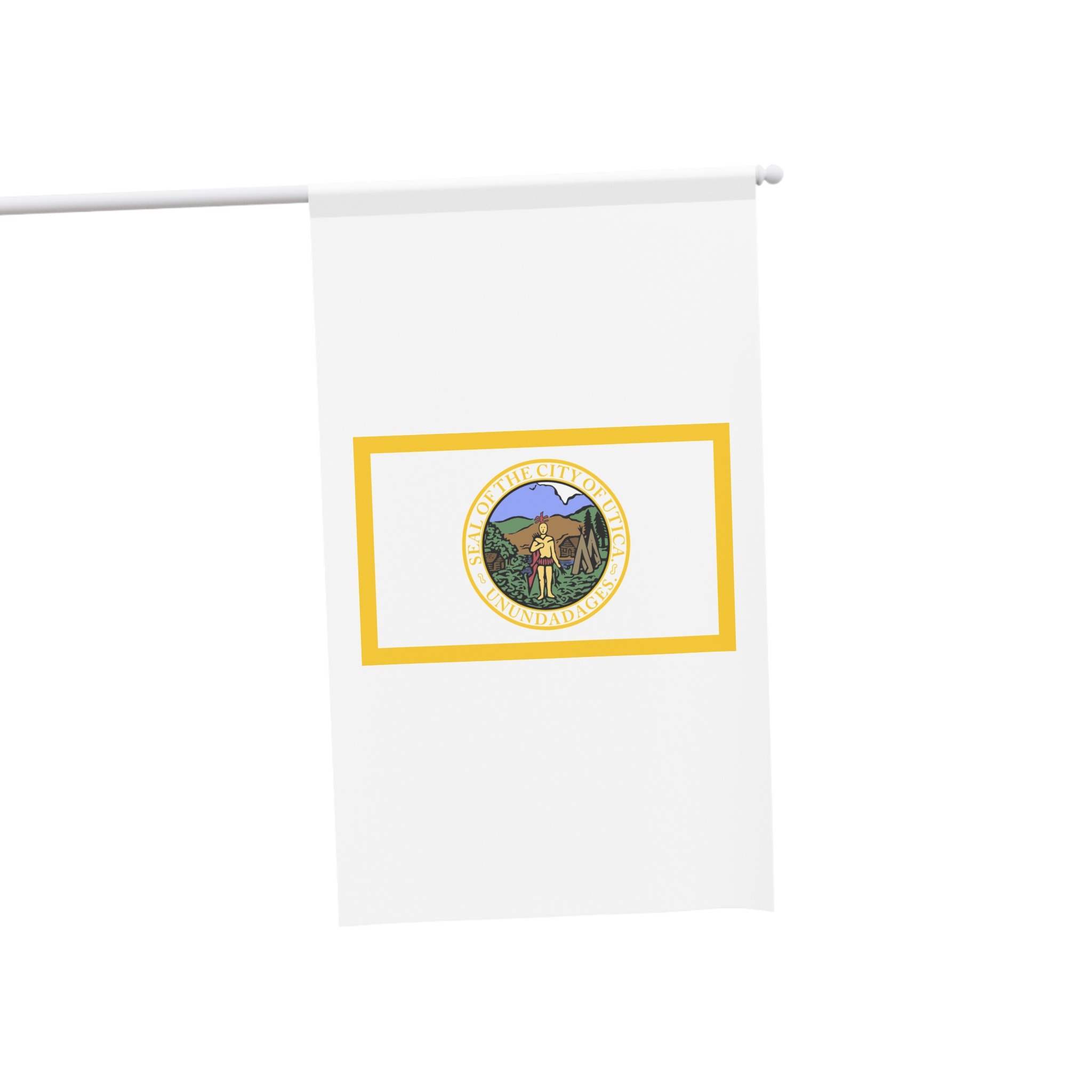 Flag of Utica New York House Banner - Image 3