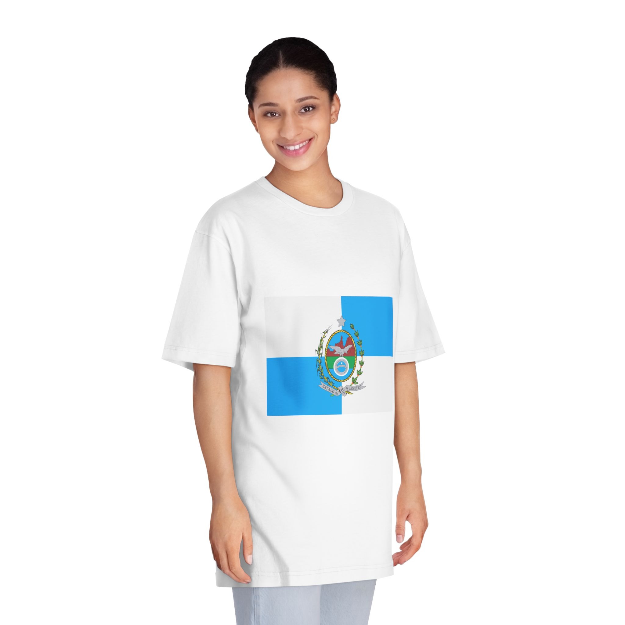 Bandeira Do Estado Do Rio de Janeiro Unisex Classic Crewneck T Shirt - Image 3