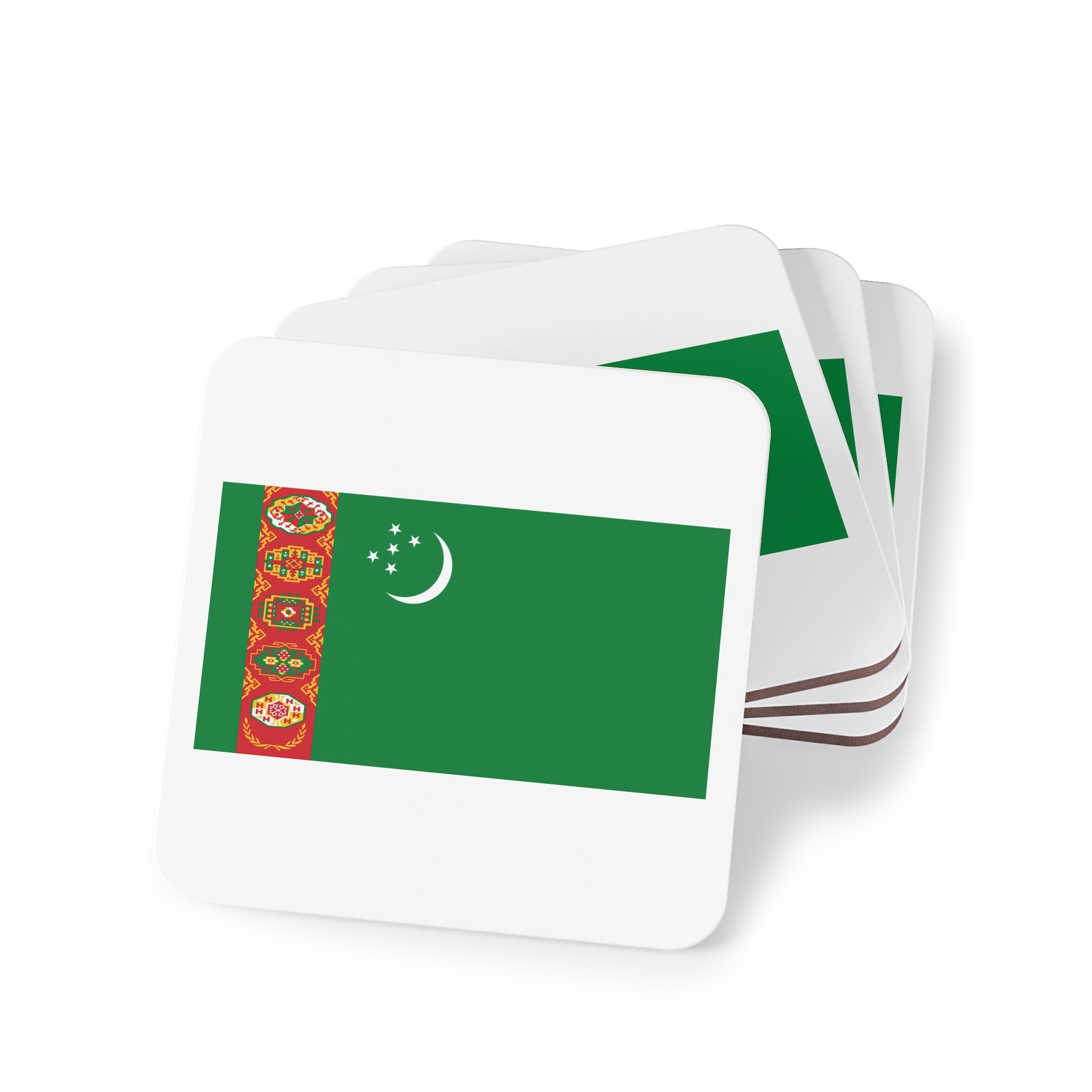 Turkmanistan Flag Coasters - Image 7