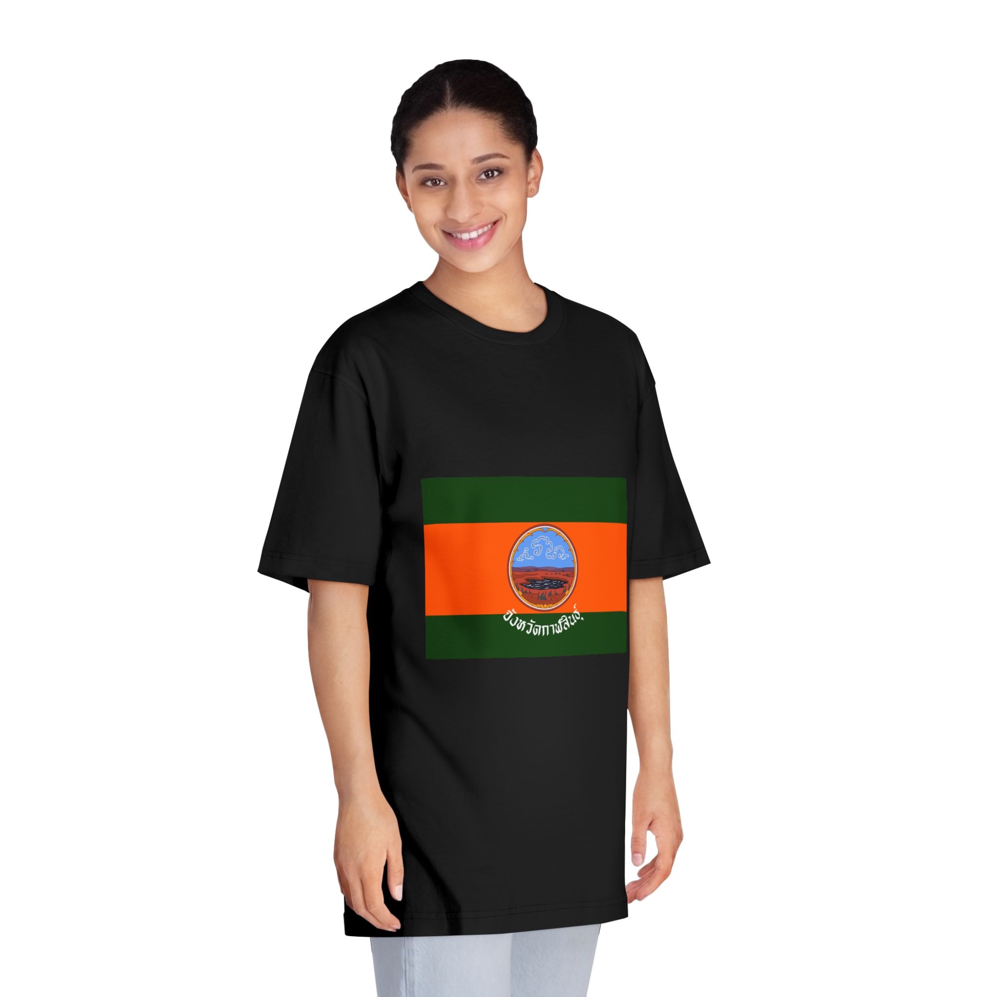 Flag of Kalasin Unisex Classic Crewneck T Shirt - Image 7