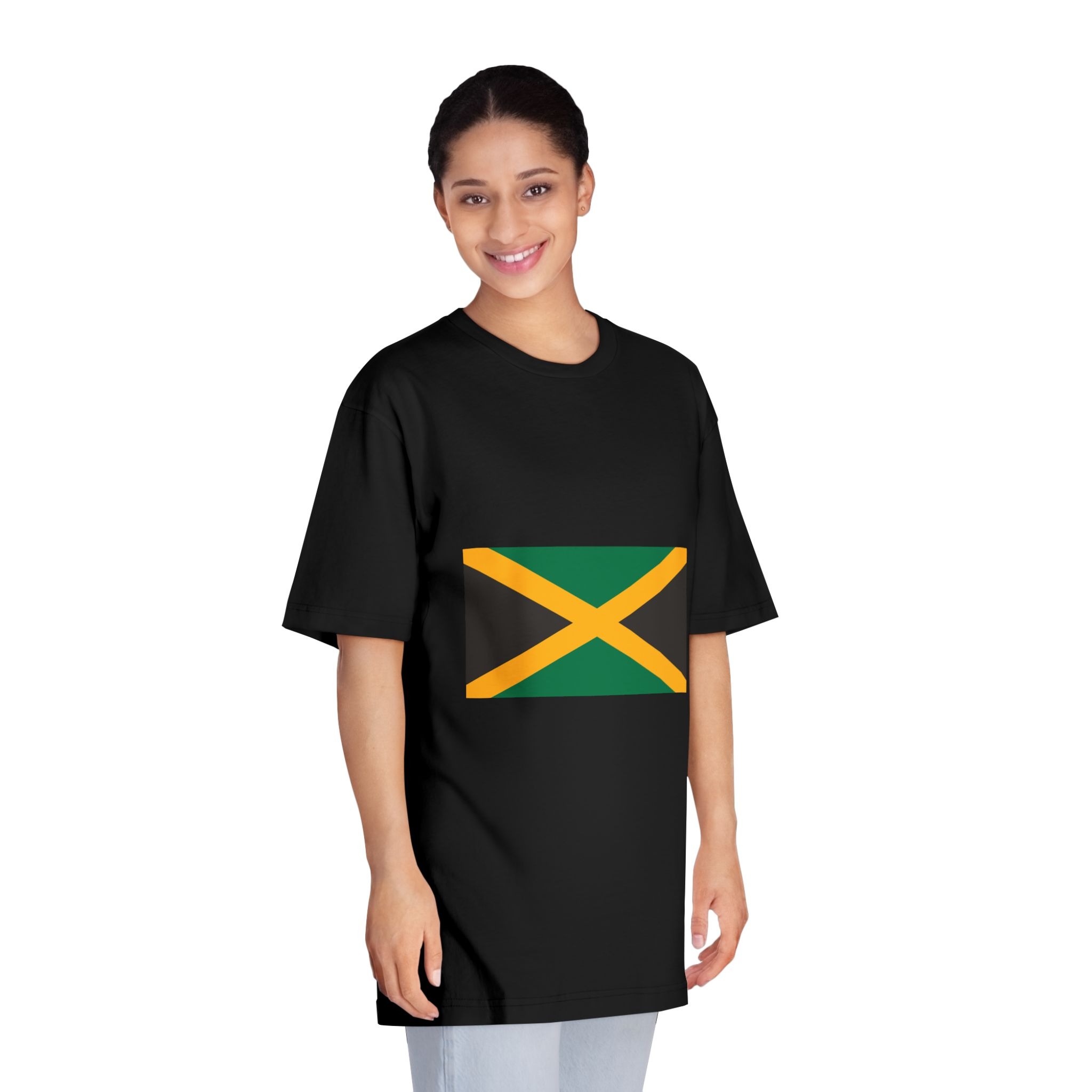 Flag of Jamaica Unisex Classic Crewneck T Shirt - Image 7