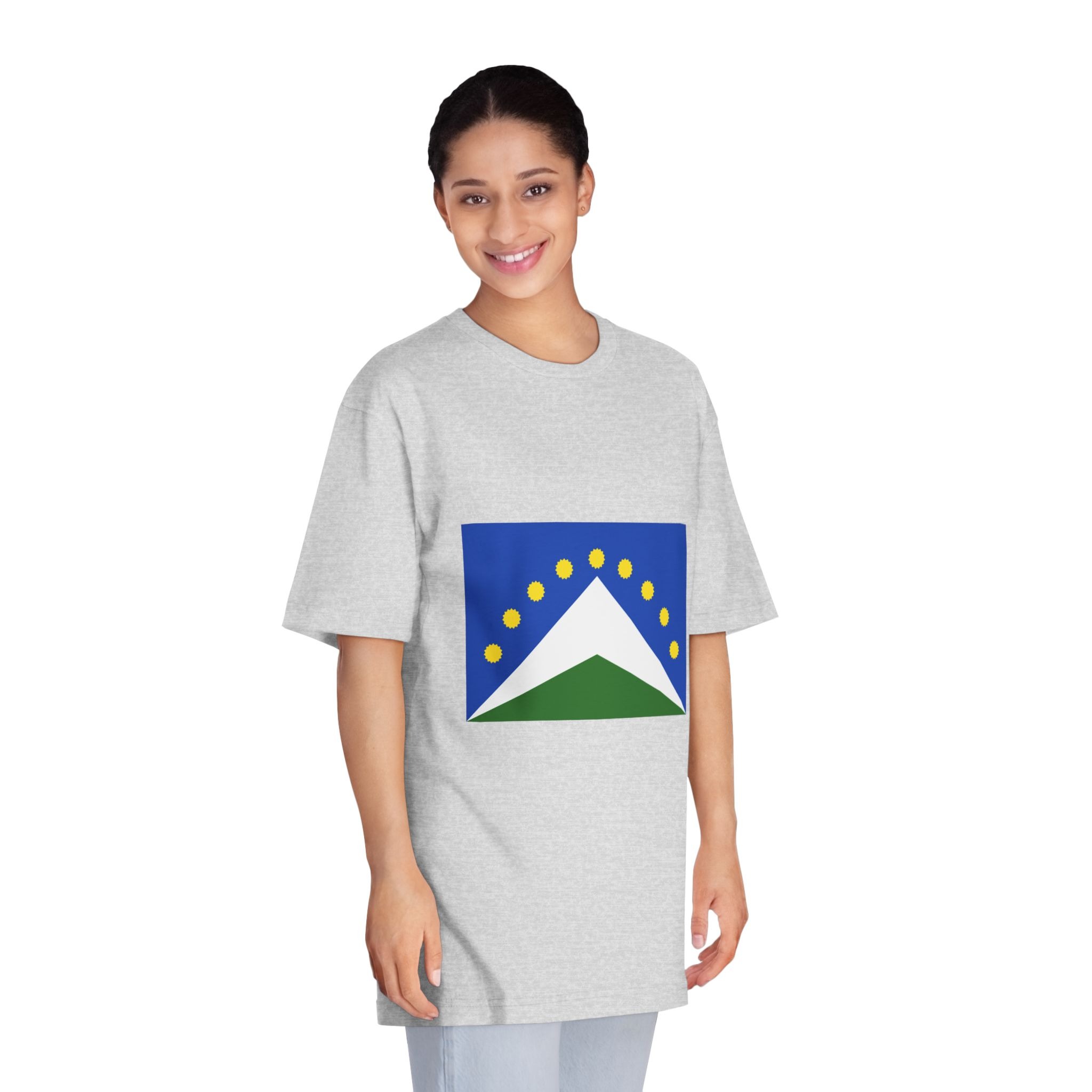 Flag of Junin Unisex Classic Crewneck T Shirt - Image 15