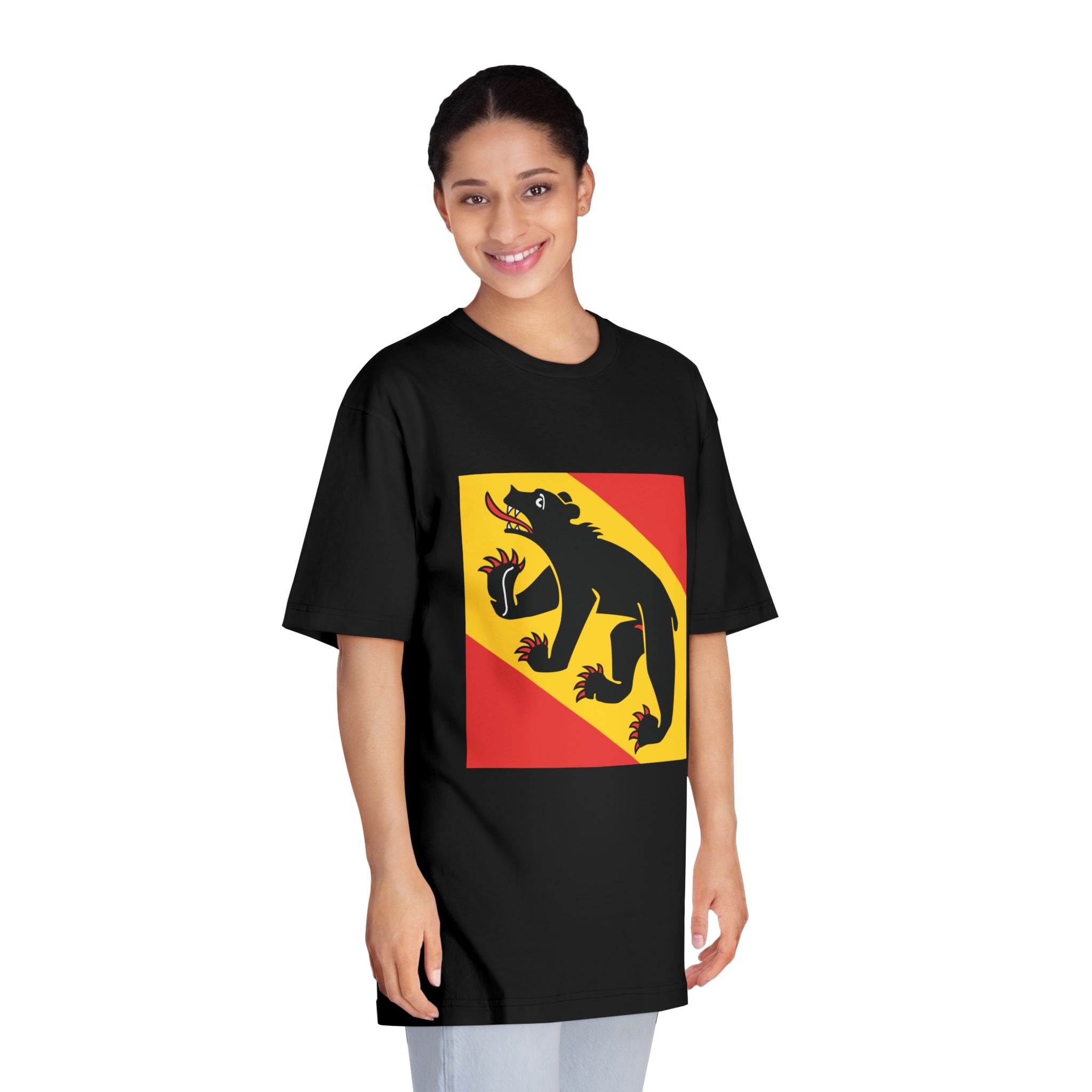 Flag of Canton of Bern Unisex Classic Crewneck T Shirt - Image 7