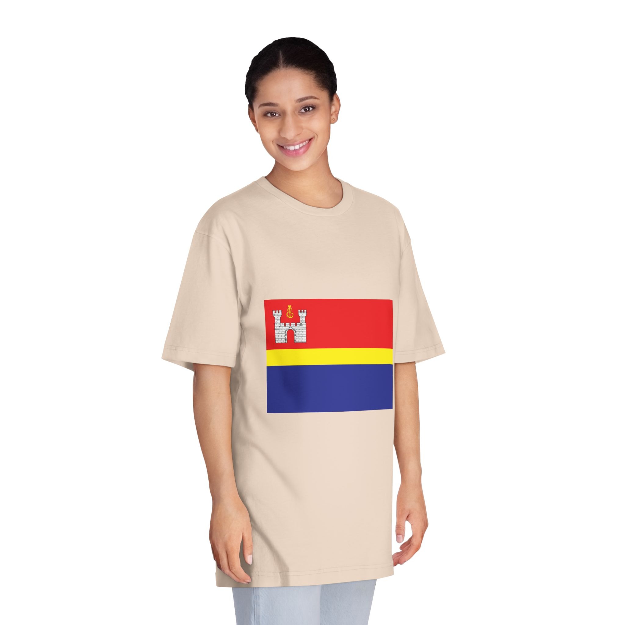 Flag of Kaliningrad Oblast Unisex Classic Crewneck T Shirt - Image 11