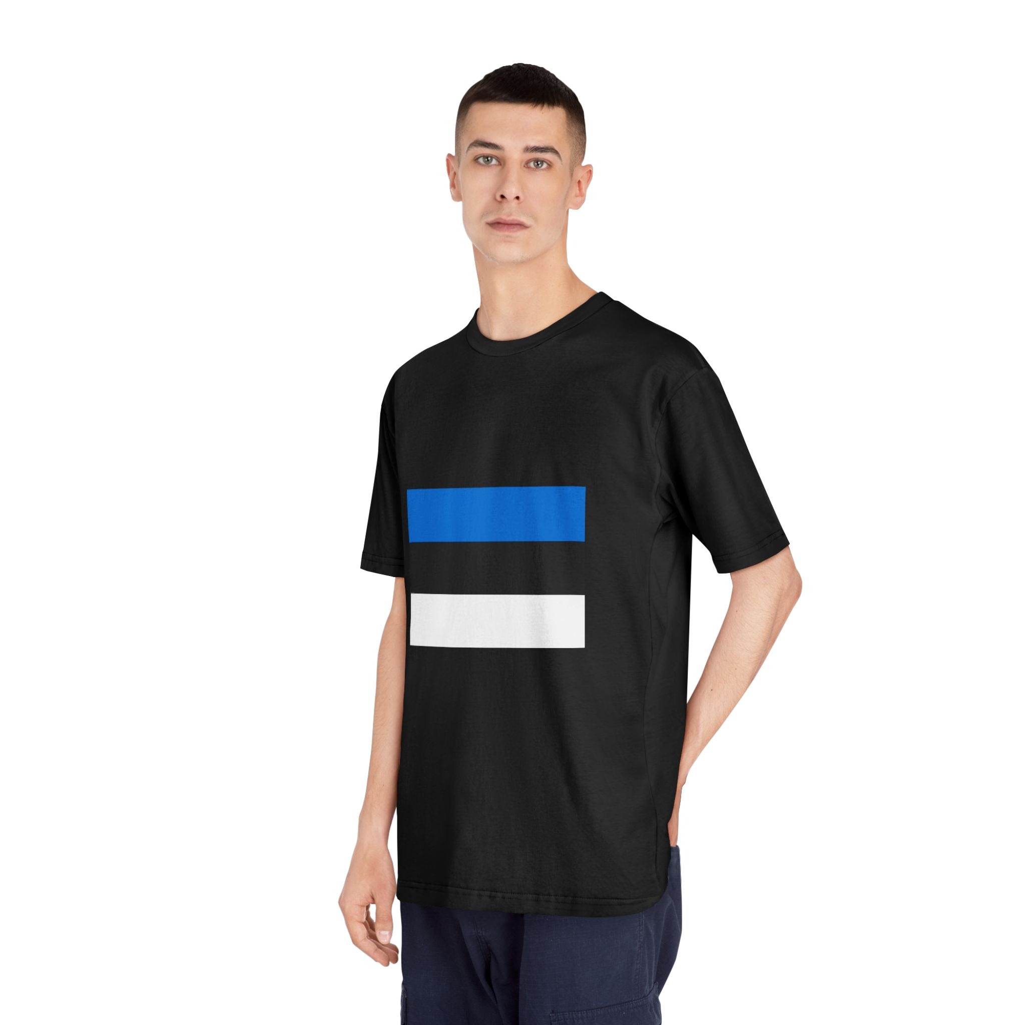 Flag of Estonia Unisex Classic Crewneck T Shirt - Image 8