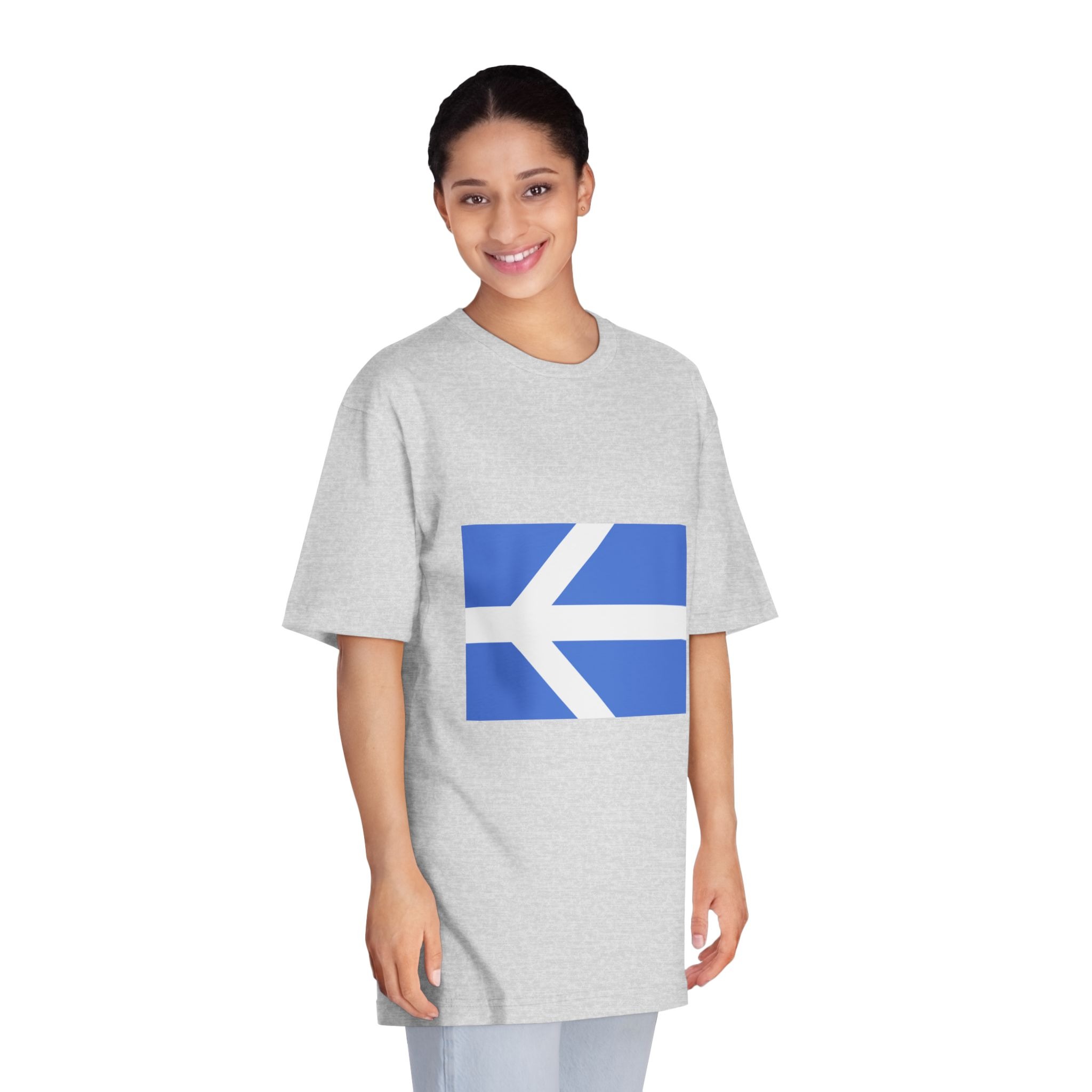 Flag of Lawrence, Massachusetts Unisex Classic Crewneck T Shirt - Image 15
