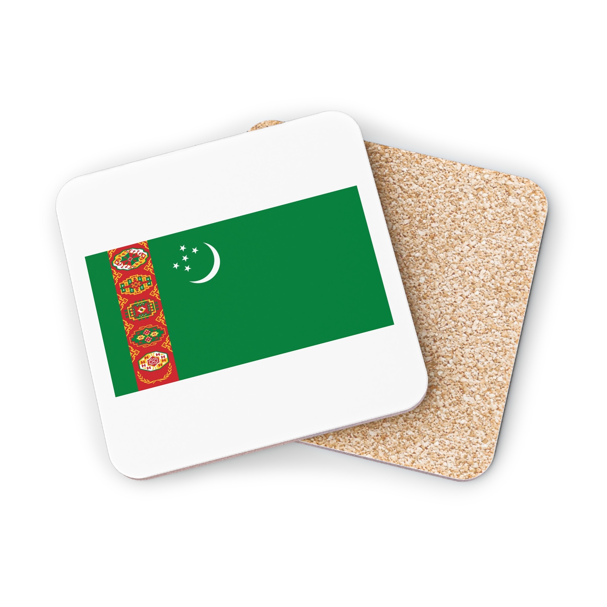 Turkmanistan Flag Coasters - Image 6