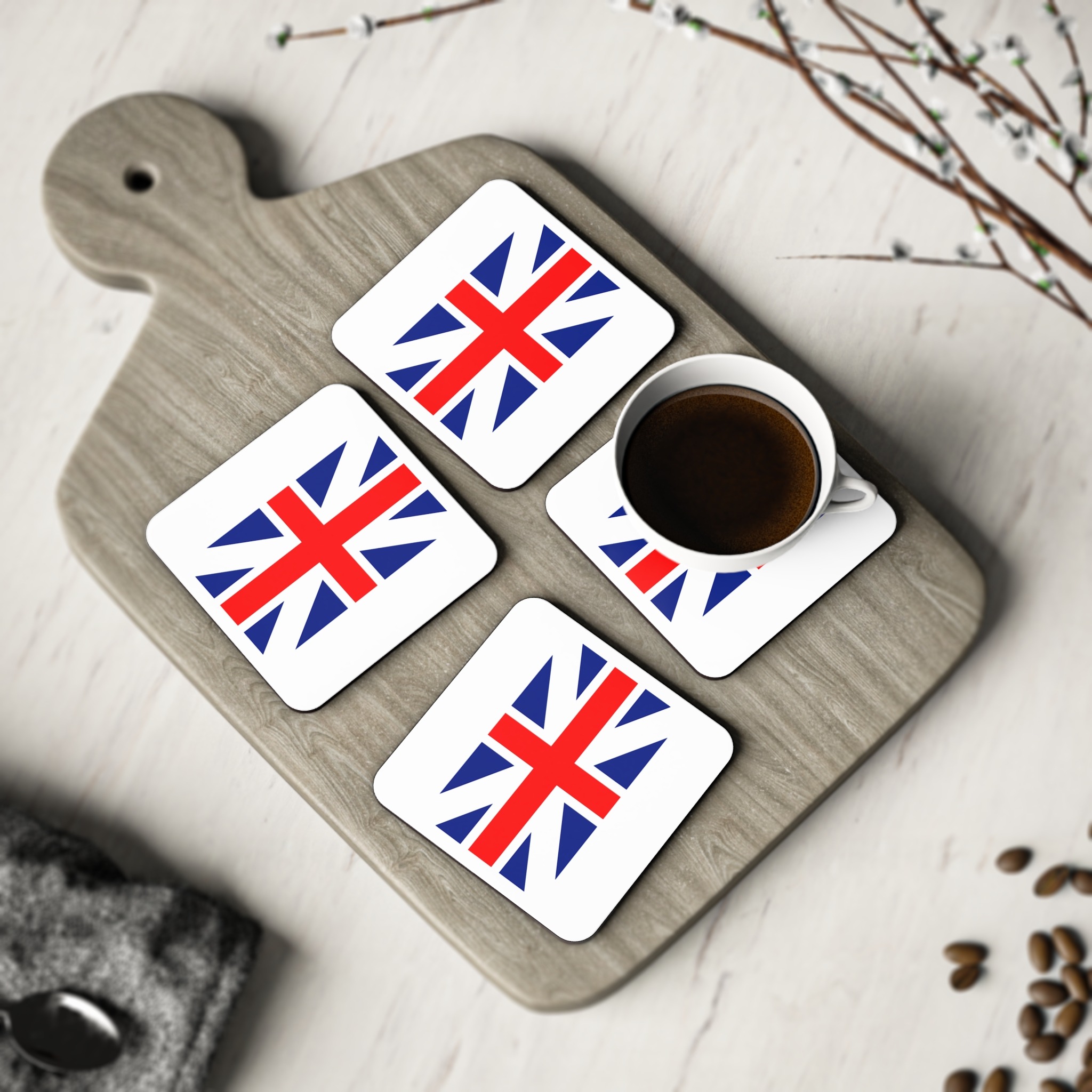 Pre1801 Union Flag United Kingdom Great Britain Coasters - Image 8