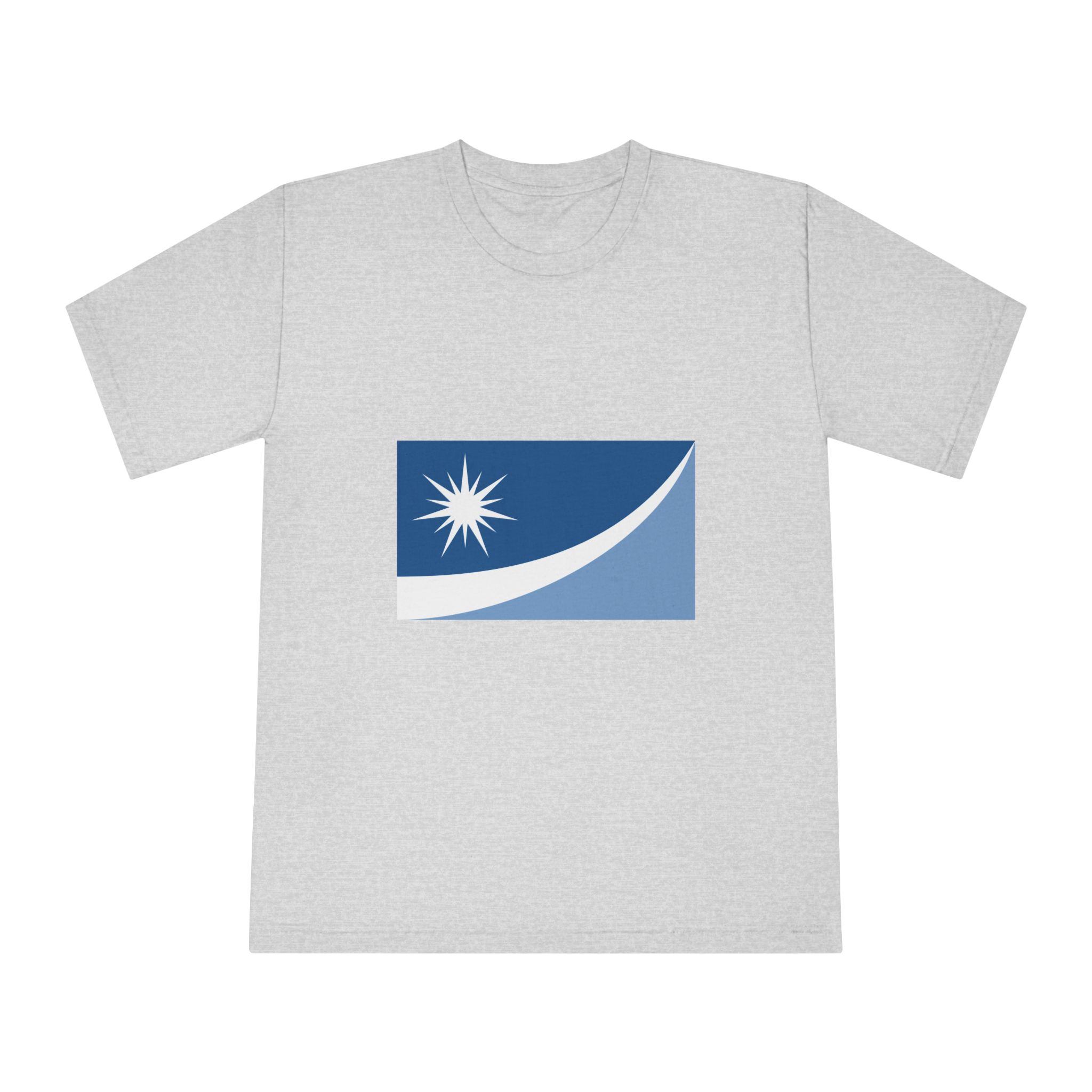 Flag of Crystal, Minnesota Unisex Classic Crewneck T Shirt - Image 13