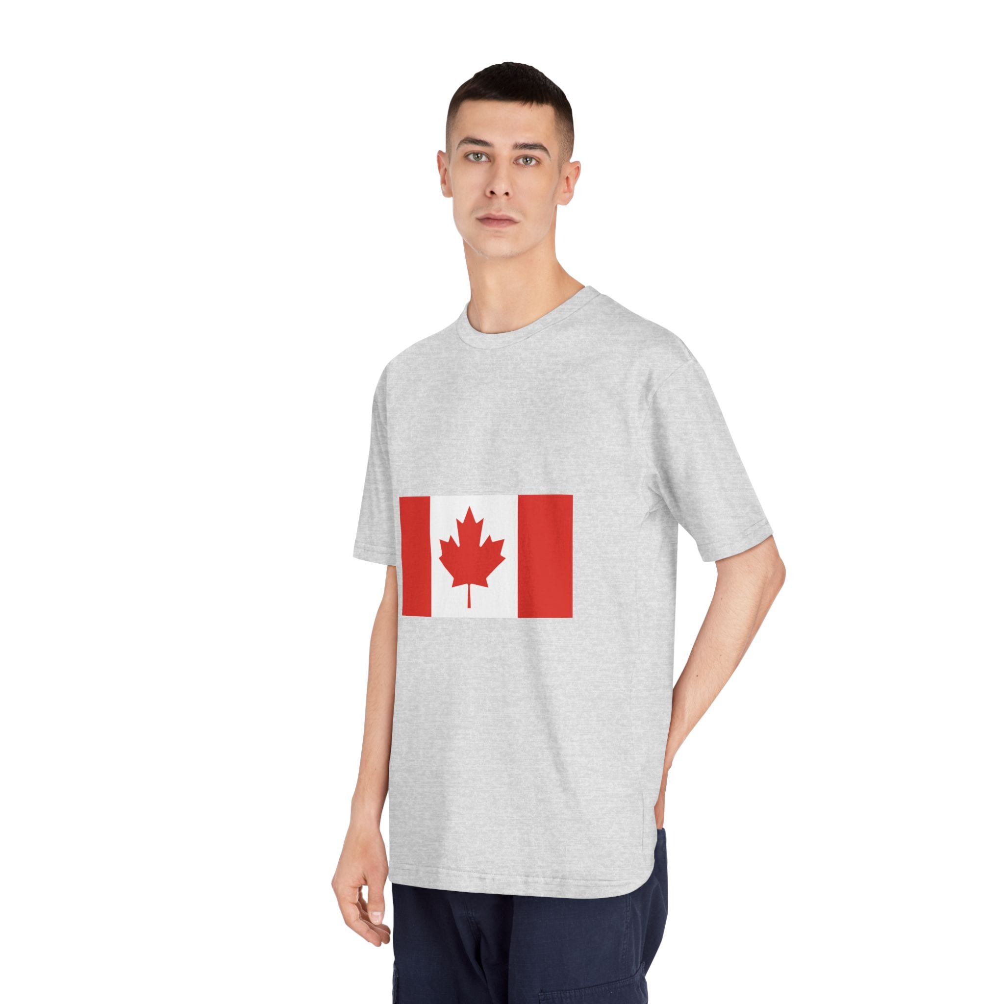 Flag of Canada (pantone) Unisex Classic Crewneck T Shirt - Image 16