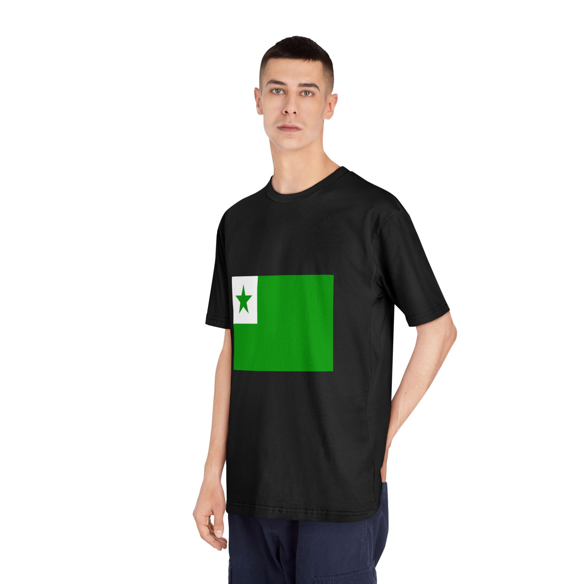 Flag of Esperanto Unisex Classic Crewneck T Shirt - Image 8