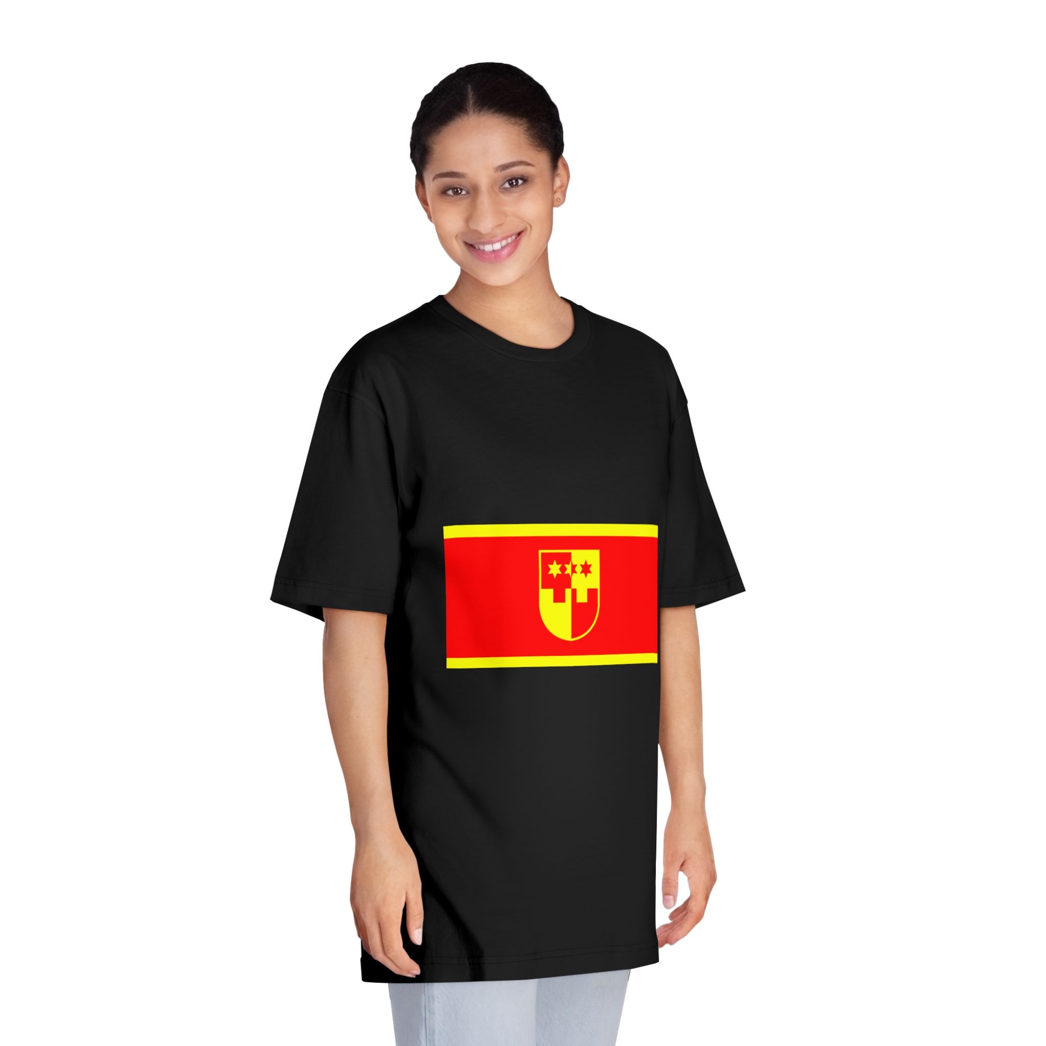 Flag of Krapina Zagorje County Unisex Classic Crewneck T Shirt - Image 7