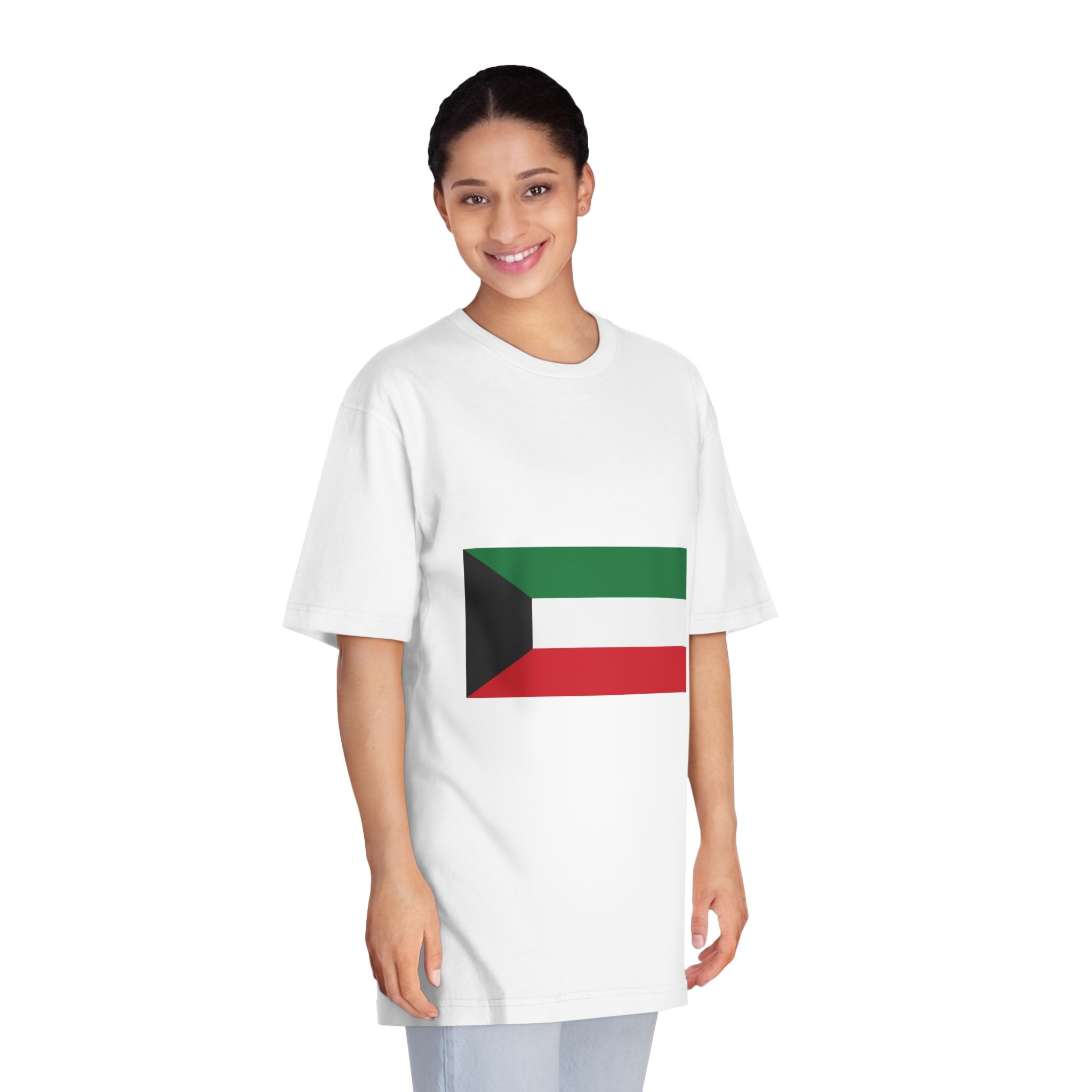 Flag of Kuwait Unisex Classic Crewneck T Shirt - Image 3