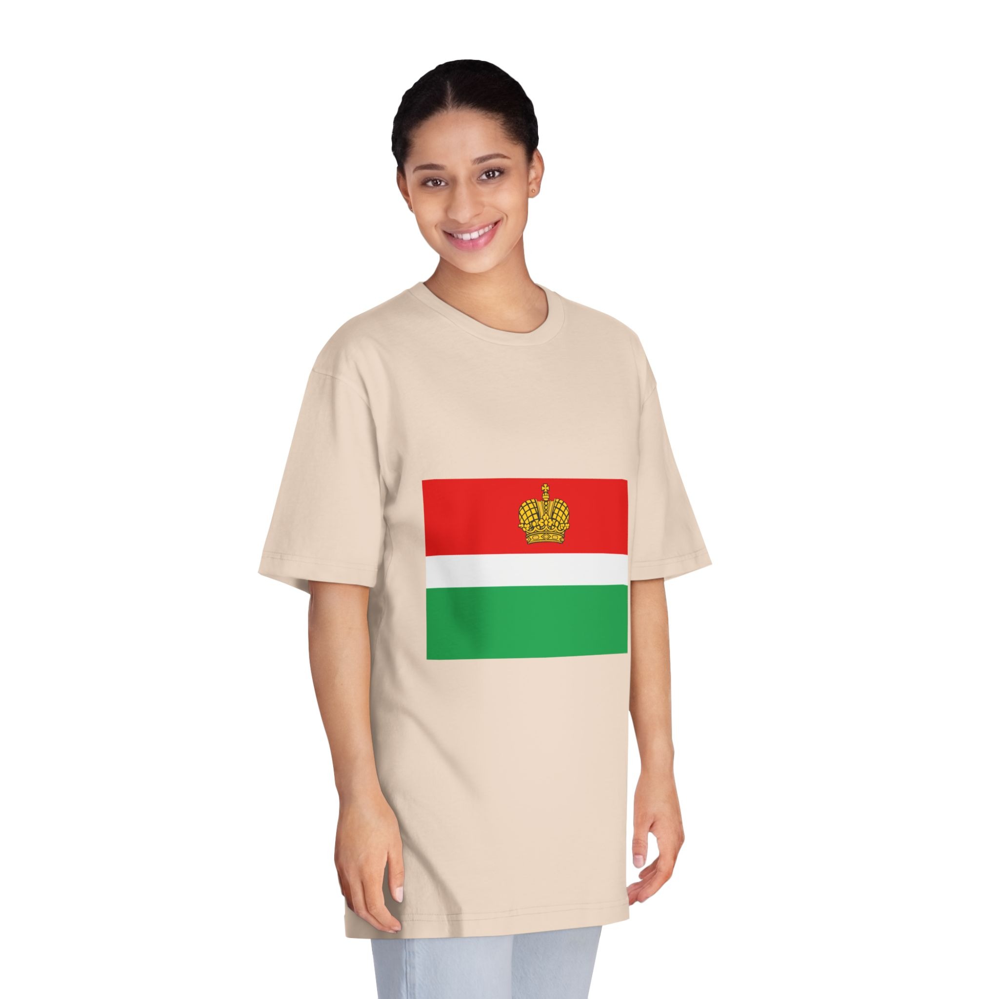 Flag of Kaluga Oblast Unisex Classic Crewneck T Shirt - Image 11