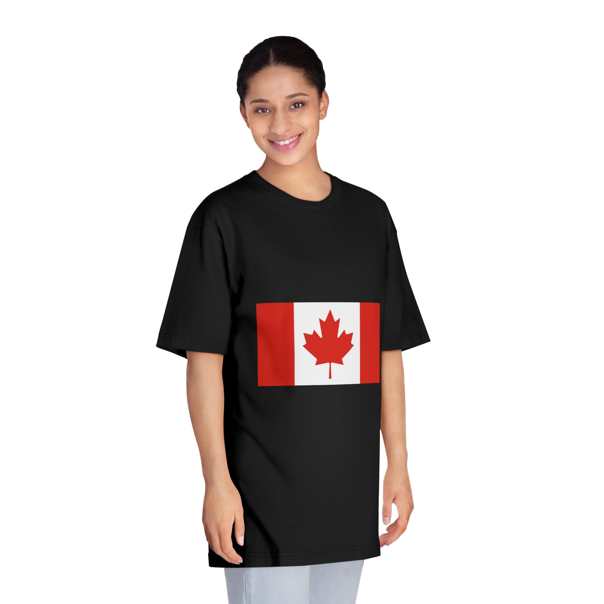 Flag of Canada (pantone) Unisex Classic Crewneck T Shirt - Image 7